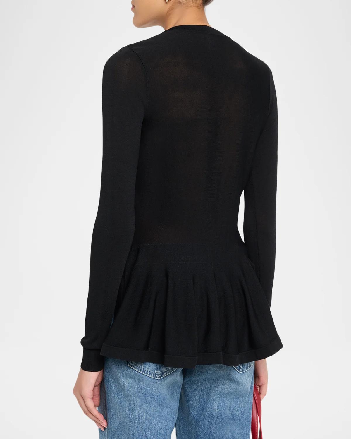 Jamie Peplum Button Top - thumbnail 3