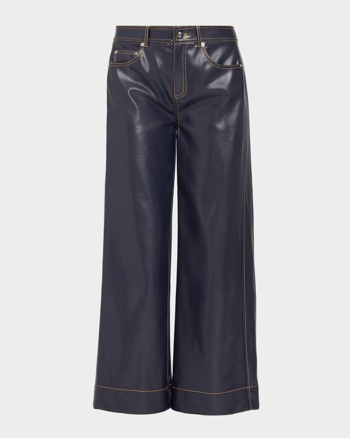 Faux-Leather Betsy Pants