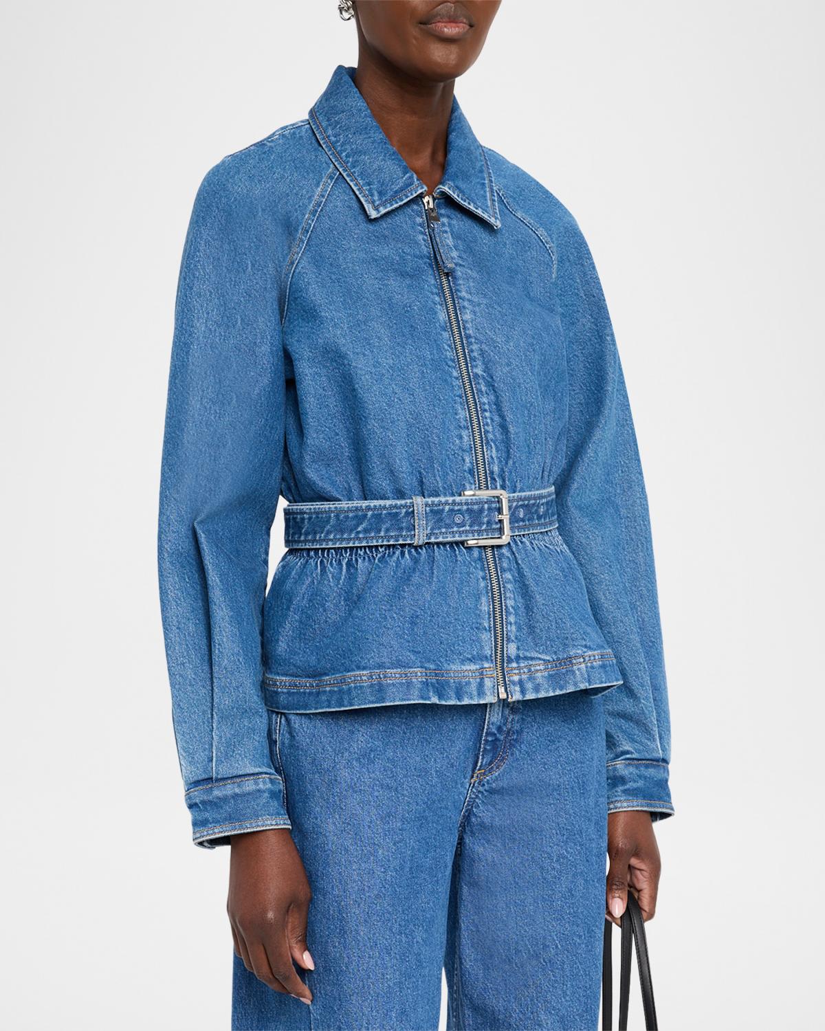 Briar Belted Denim Jacket - thumbnail 4