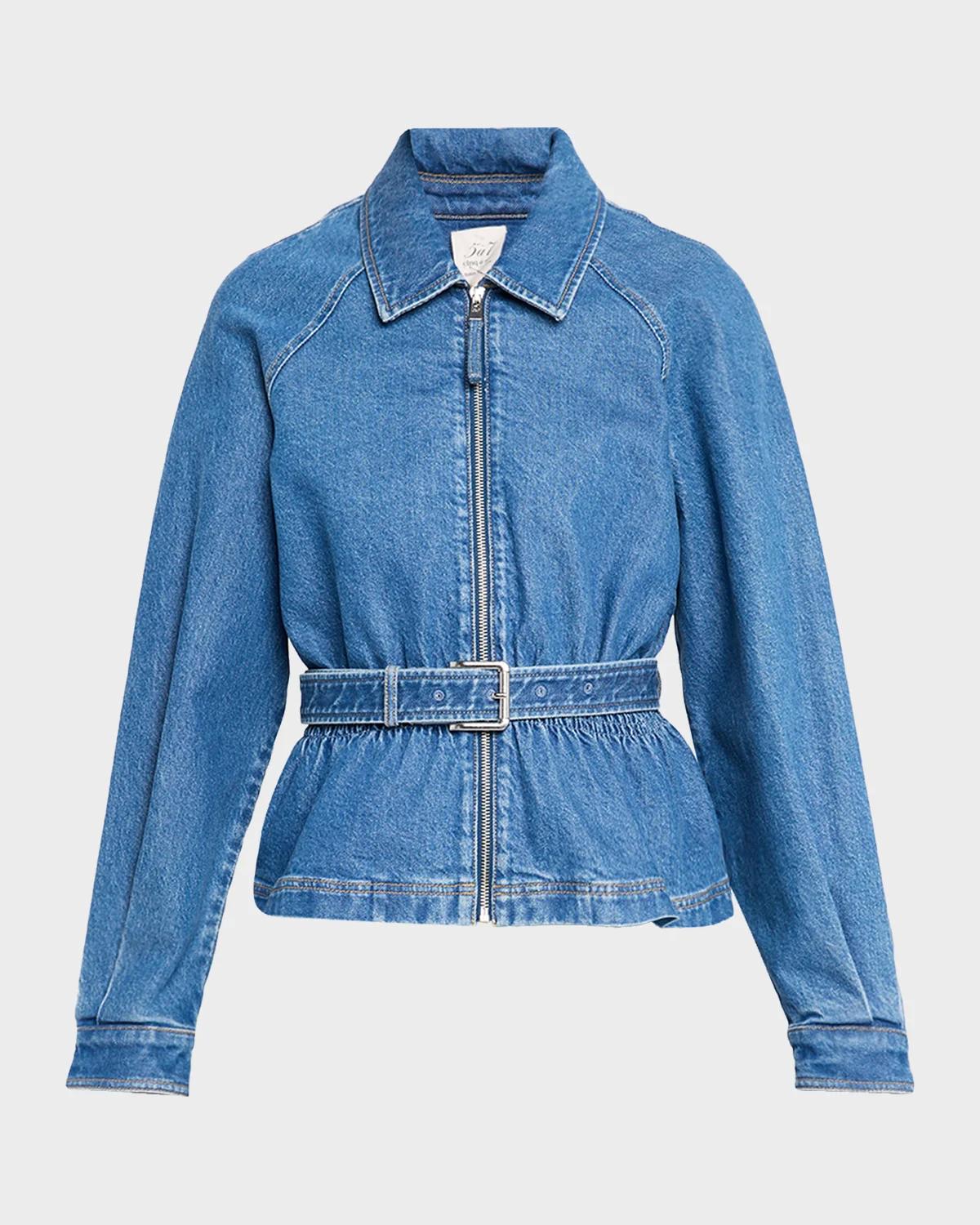 Briar Belted Denim Jacket