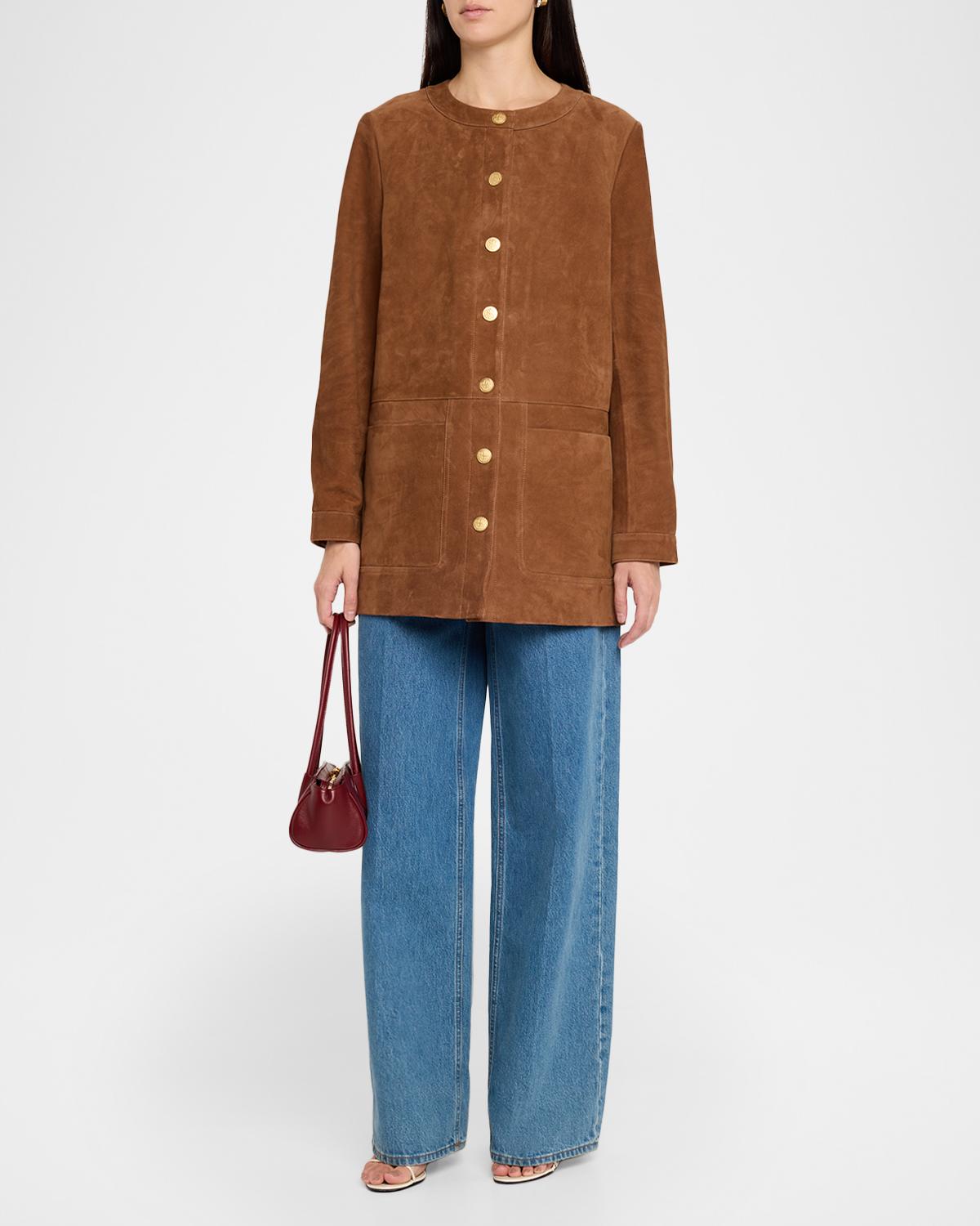 Linda Bonded Suede Coat - thumbnail 2
