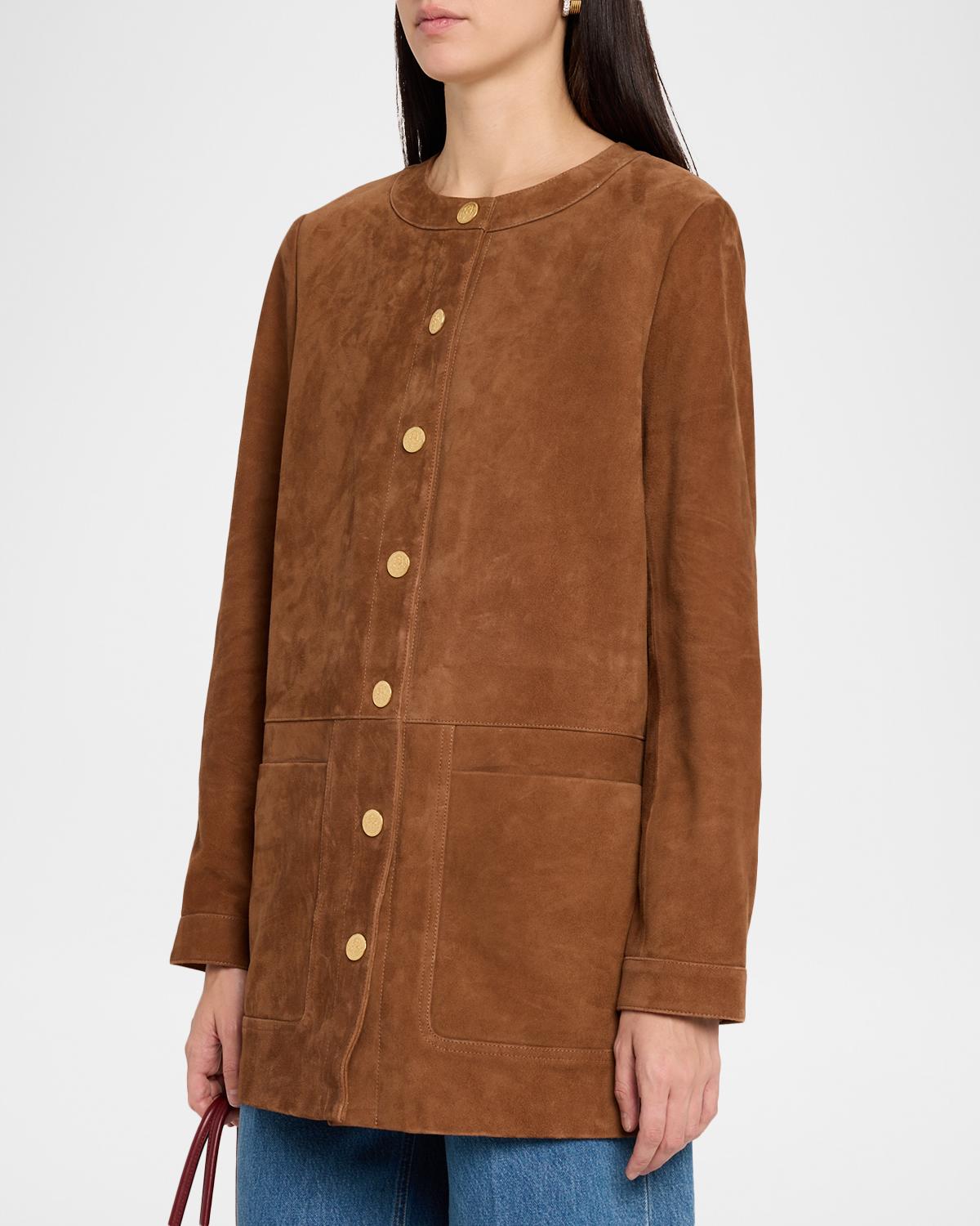 Linda Bonded Suede Coat - thumbnail 4