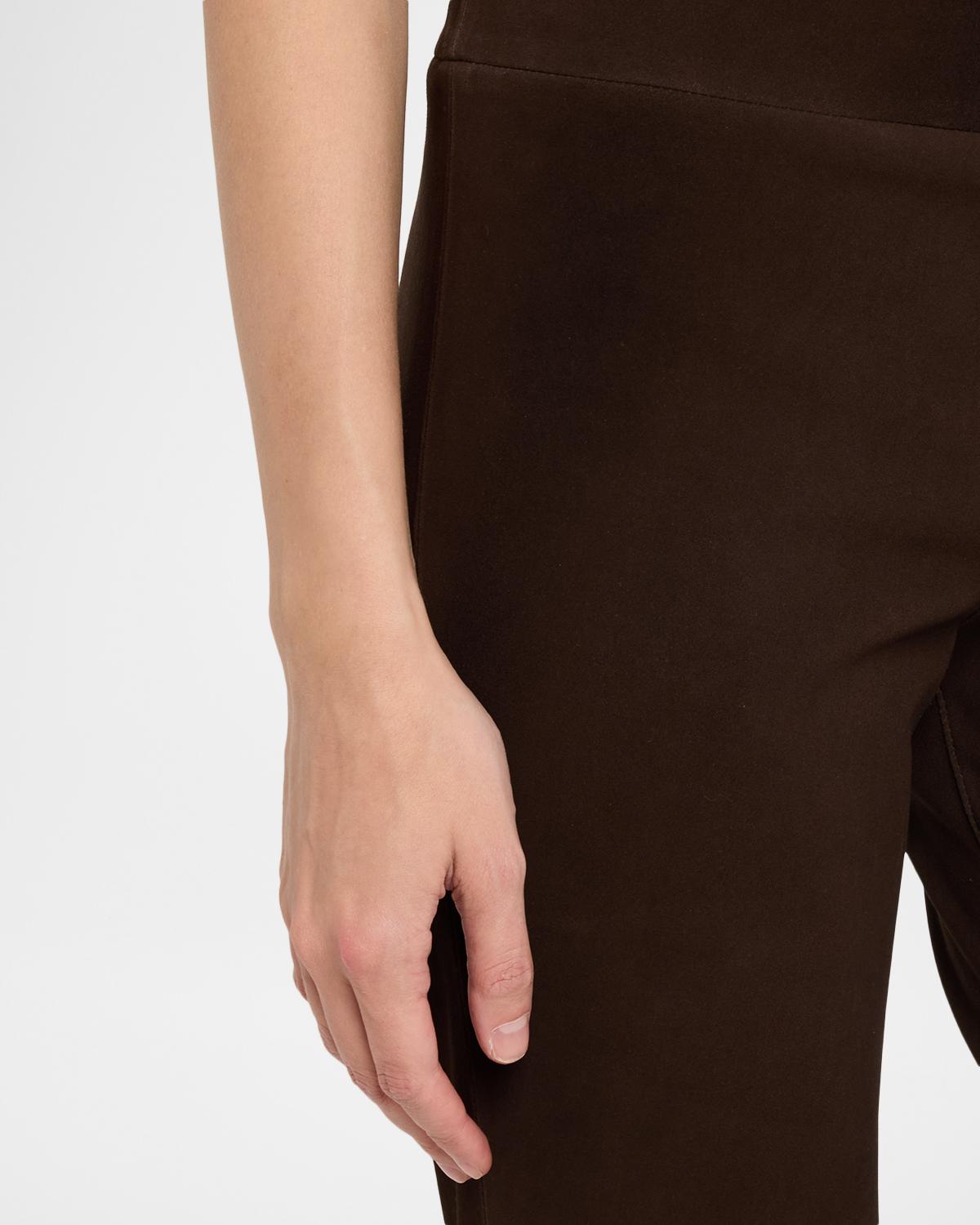 Madi Straight-Leg Suede Pants - thumbnail 5