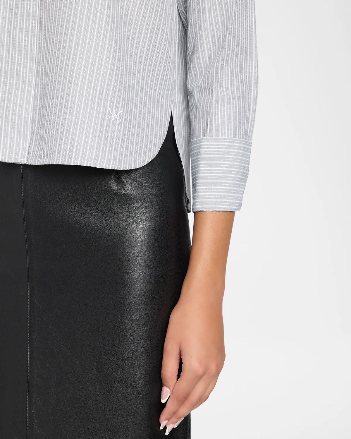 Alexie Striped Button-Front Blouse - thumbnail 5