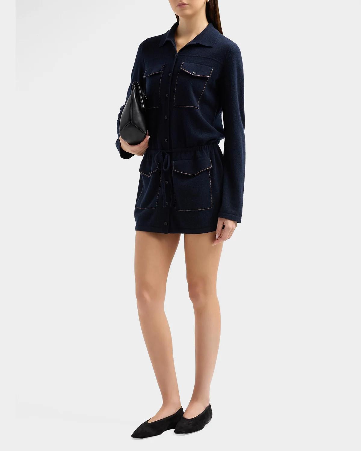 Industry Cashmere Drawstring Mini Dress - thumbnail 4