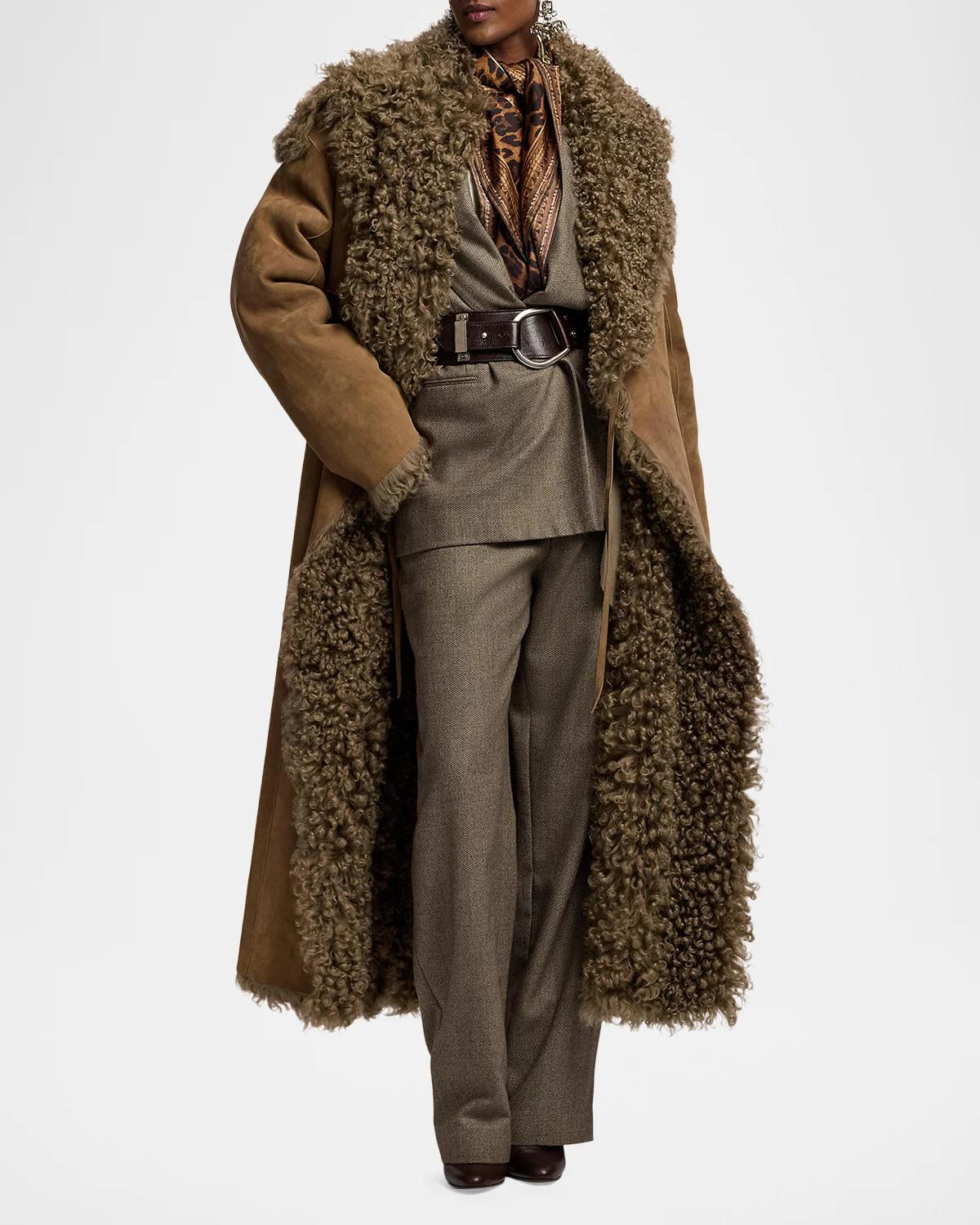 Justyn Reversible Merino Shearling Coat - thumbnail 2