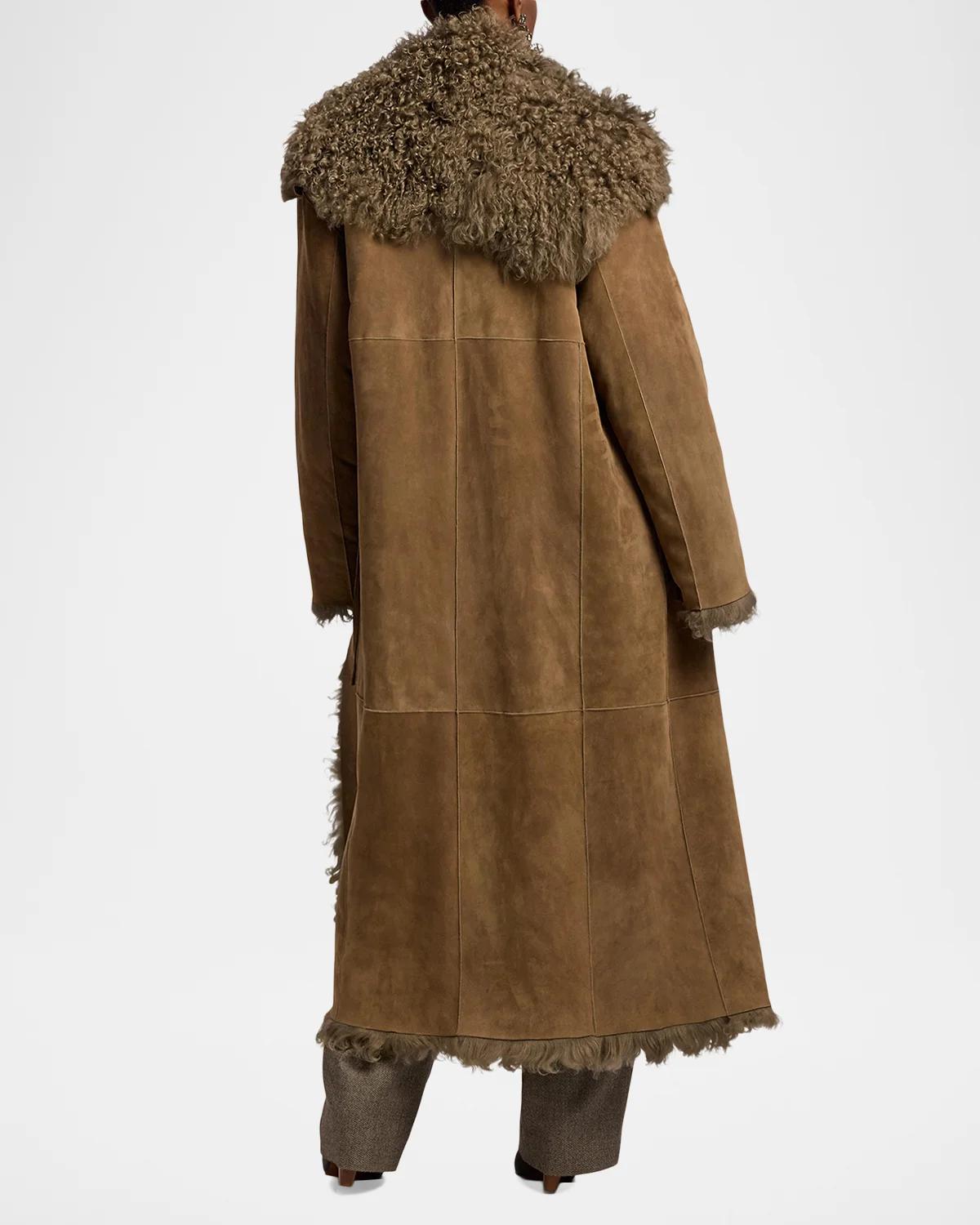 Justyn Reversible Merino Shearling Coat - thumbnail 3