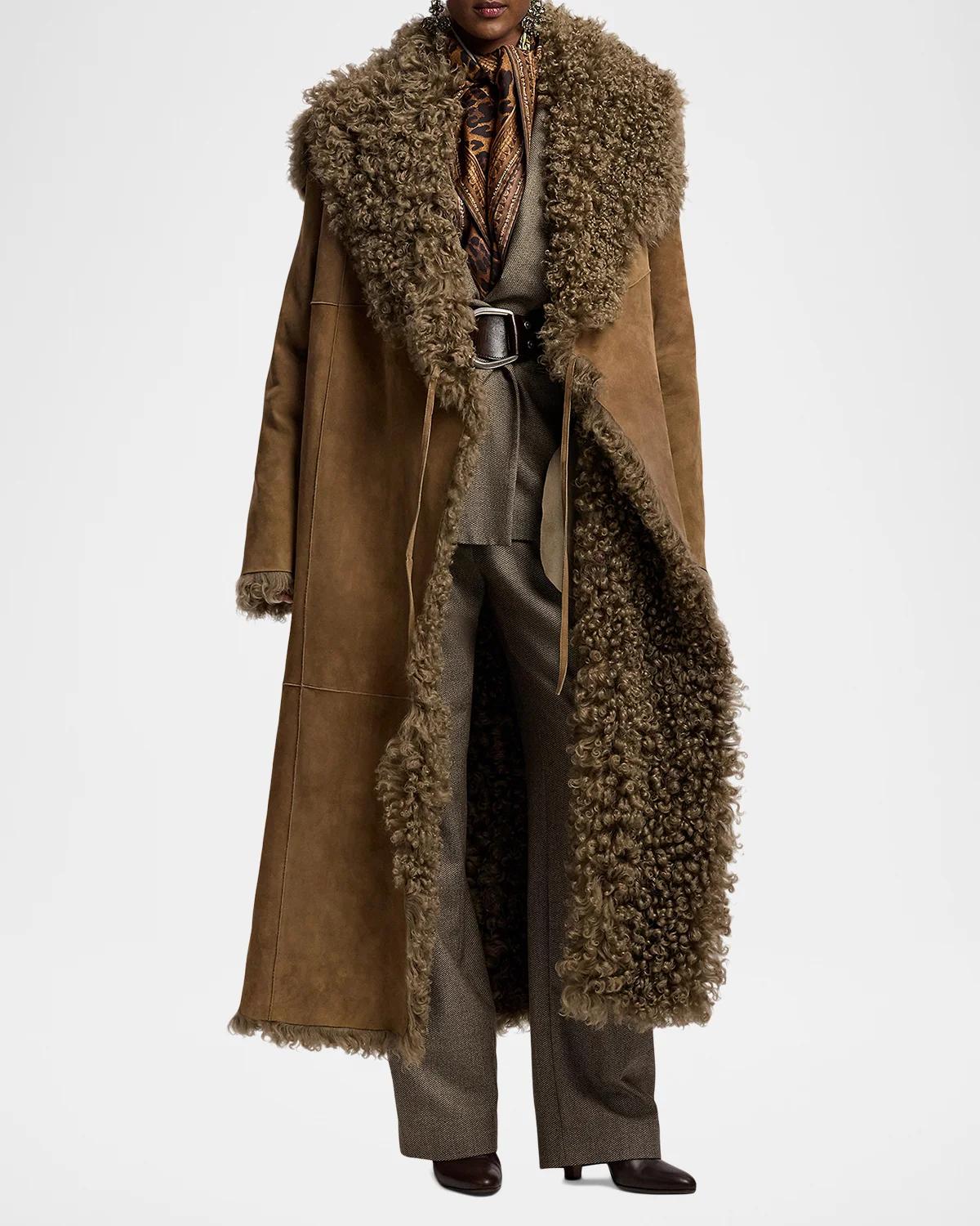 Justyn Reversible Merino Shearling Coat - thumbnail 4