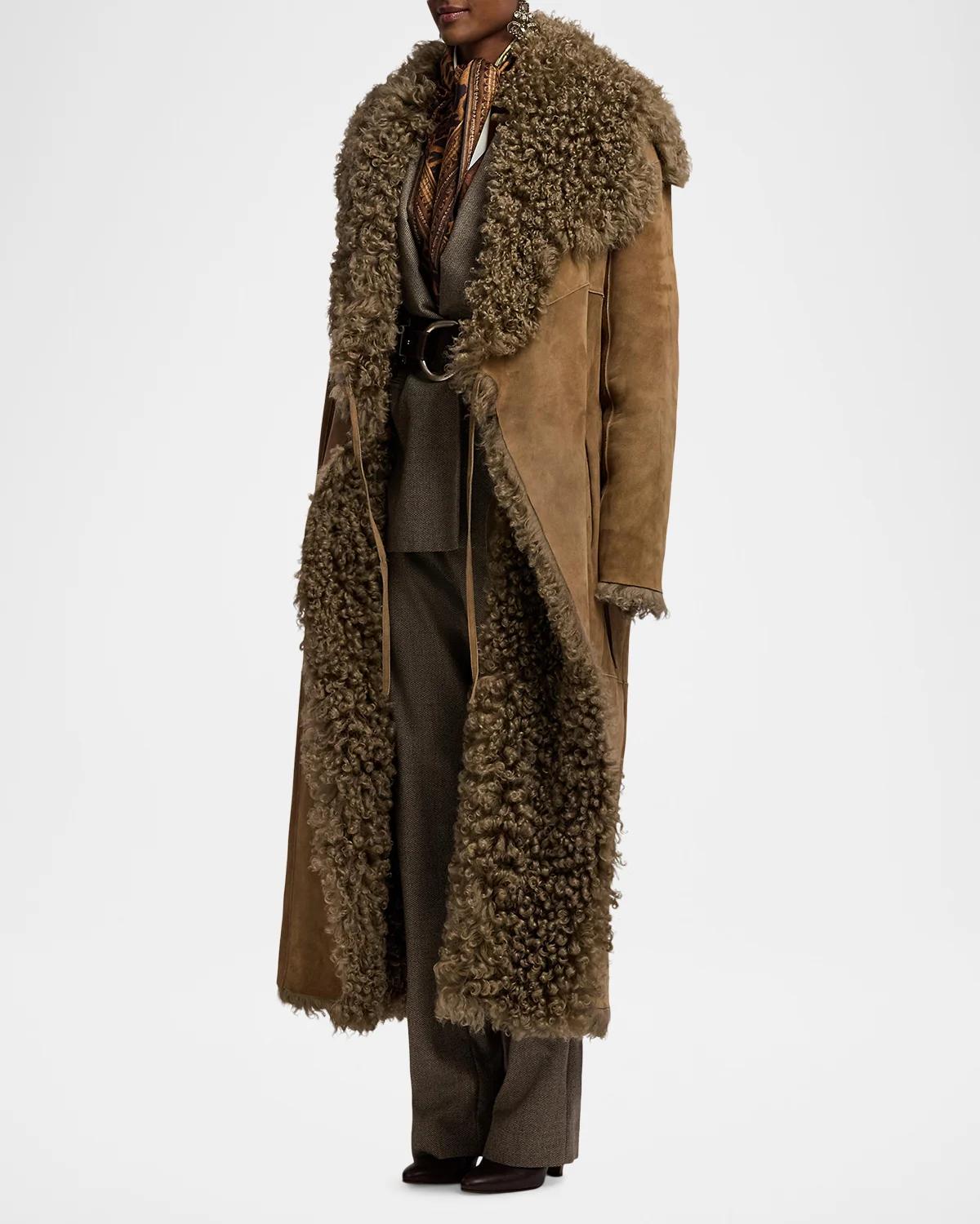 Justyn Reversible Merino Shearling Coat - thumbnail 5