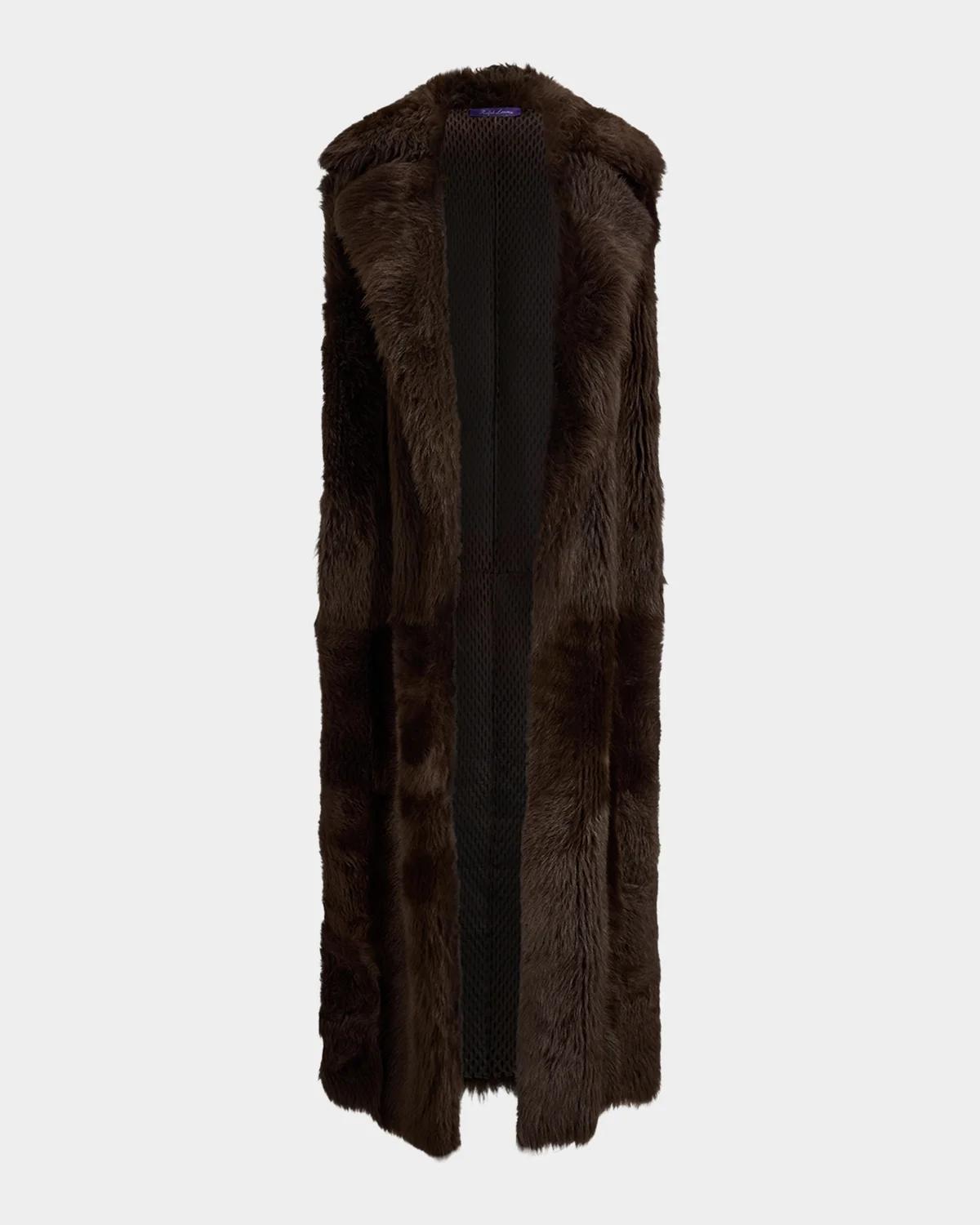 Lamb Shearling Long Vest