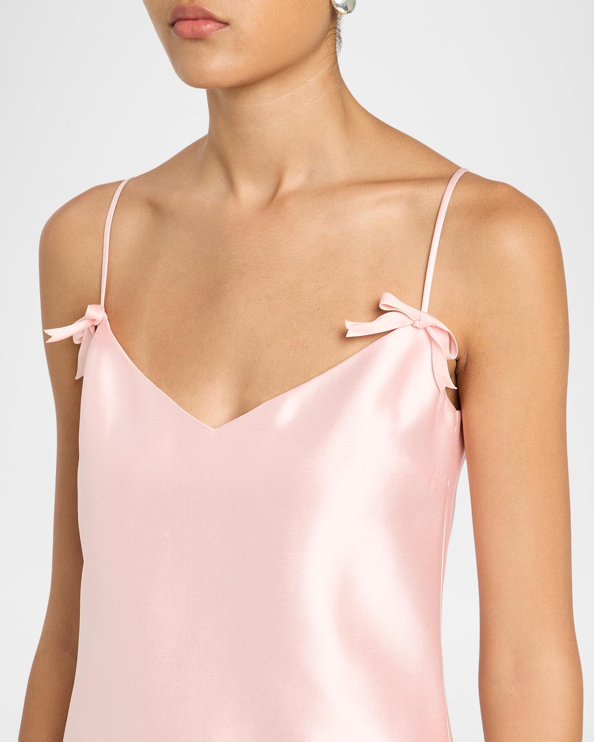 Taffeta Feathered A-Line Mini Dress - thumbnail 5