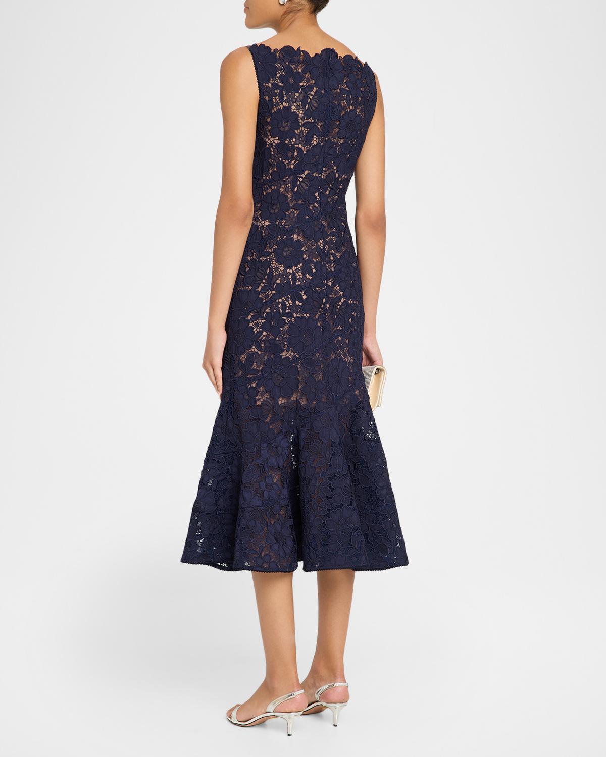 Spiral Lace Mermaid Midi Dress - thumbnail 3