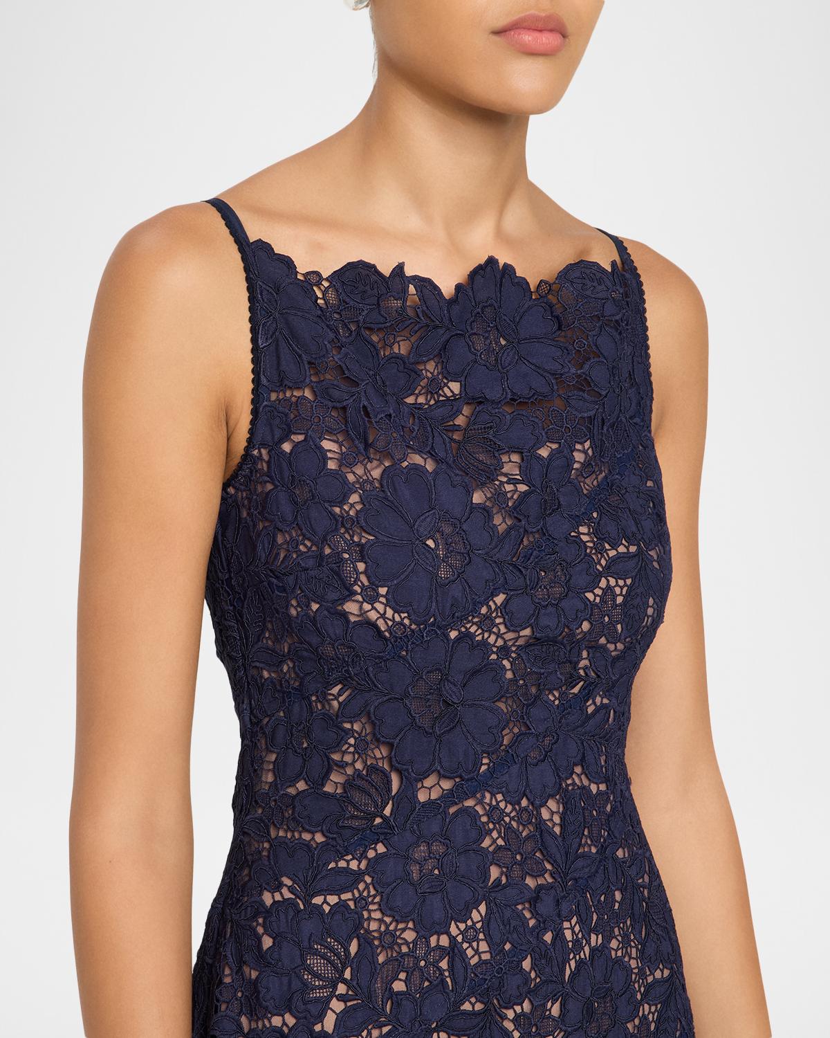 Spiral Lace Mermaid Midi Dress - thumbnail 5
