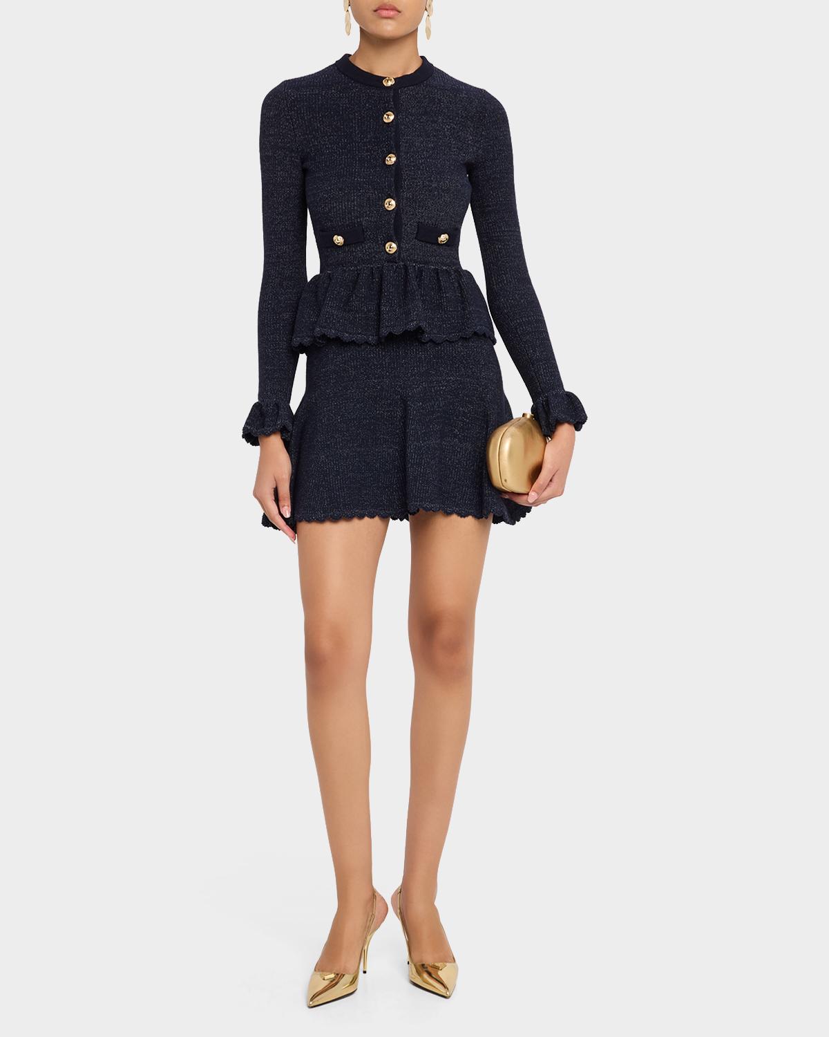 Textured Knit Fit & Flare Mini Dress - thumbnail 2
