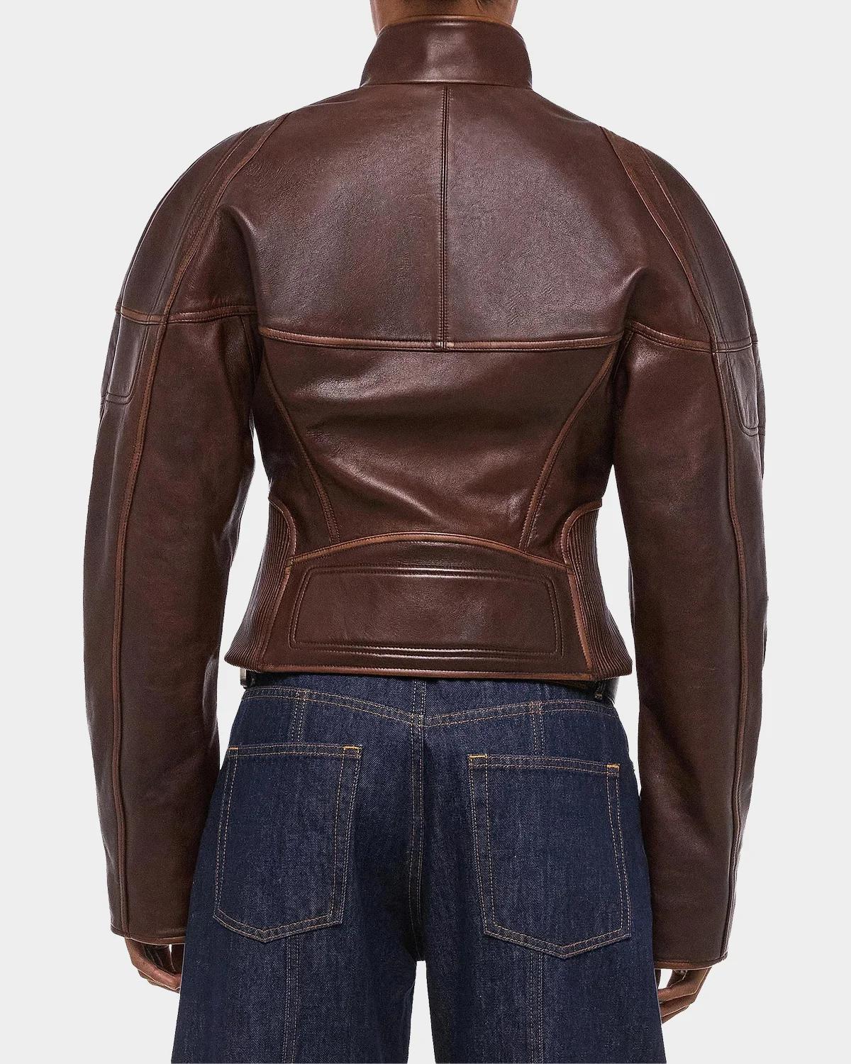Leather Saddle Jacket - thumbnail 3