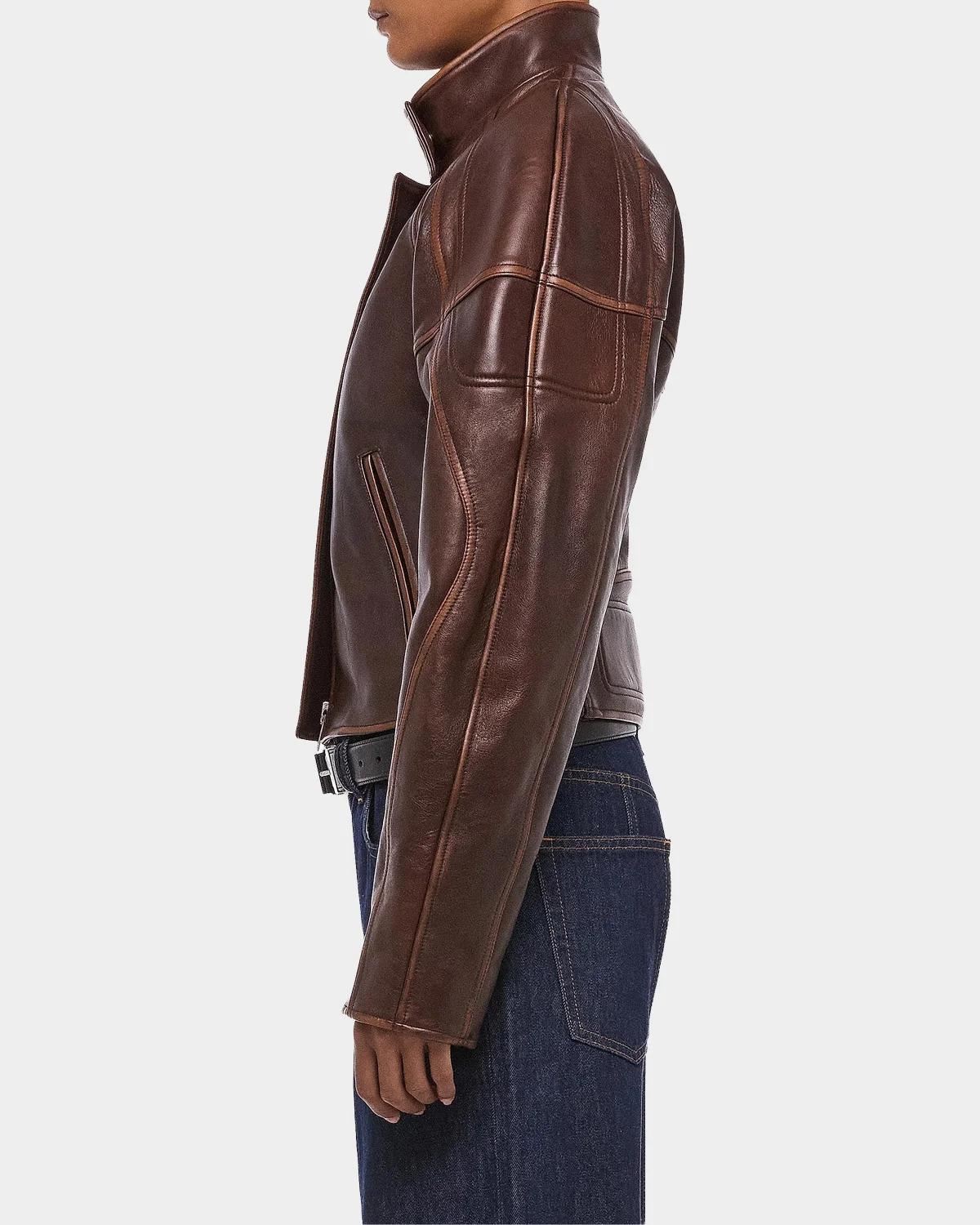 Leather Saddle Jacket - thumbnail 6