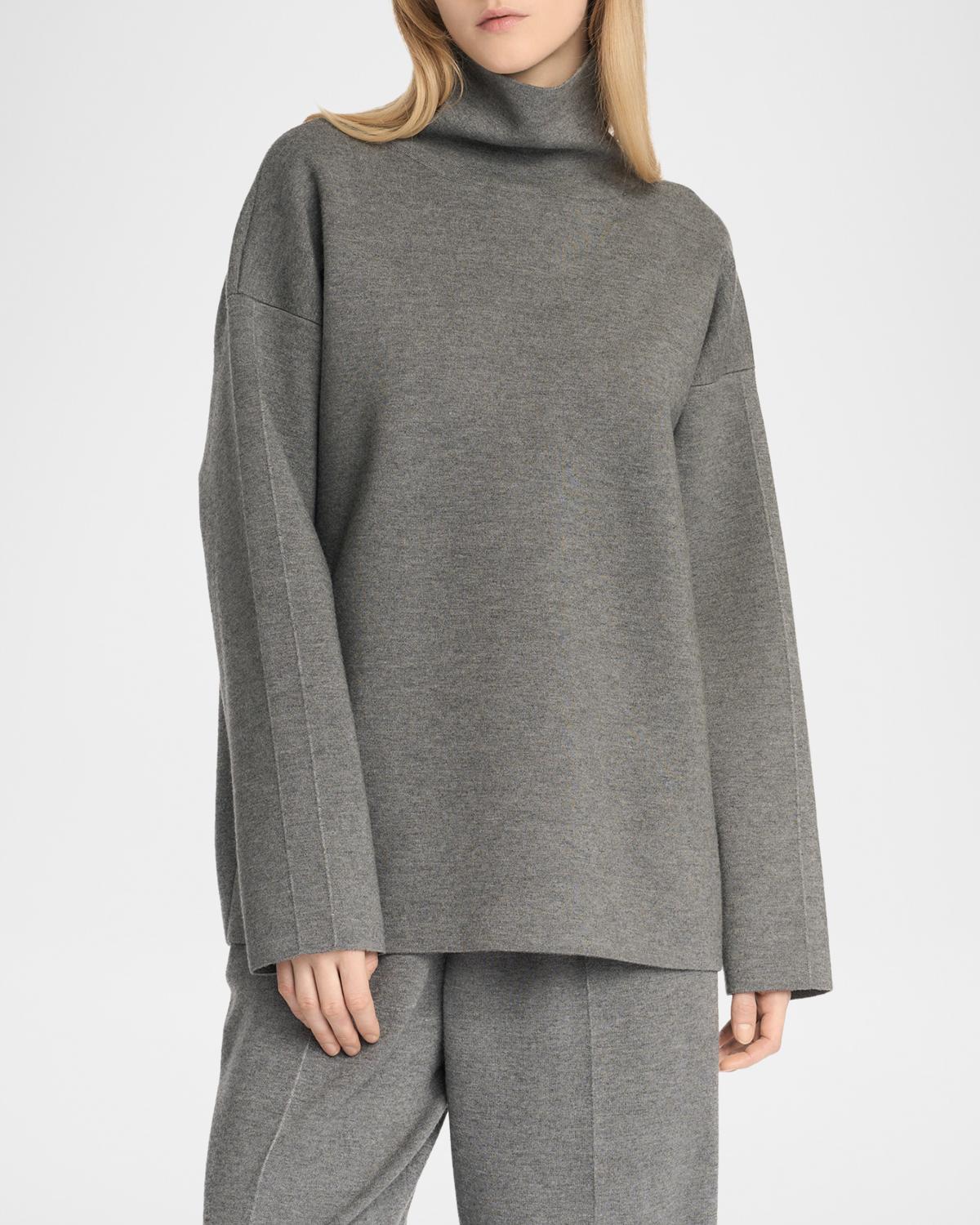 Turtleneck Cashmere-Silk Sweater - thumbnail 4
