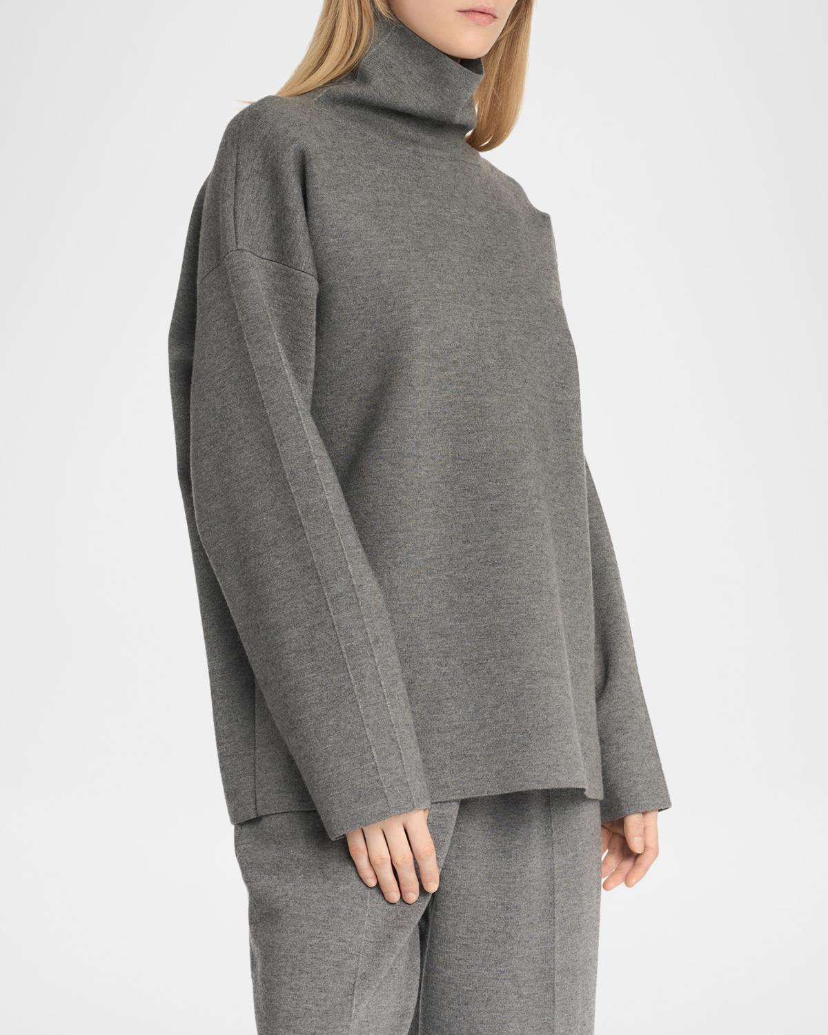 Turtleneck Cashmere-Silk Sweater - thumbnail 5