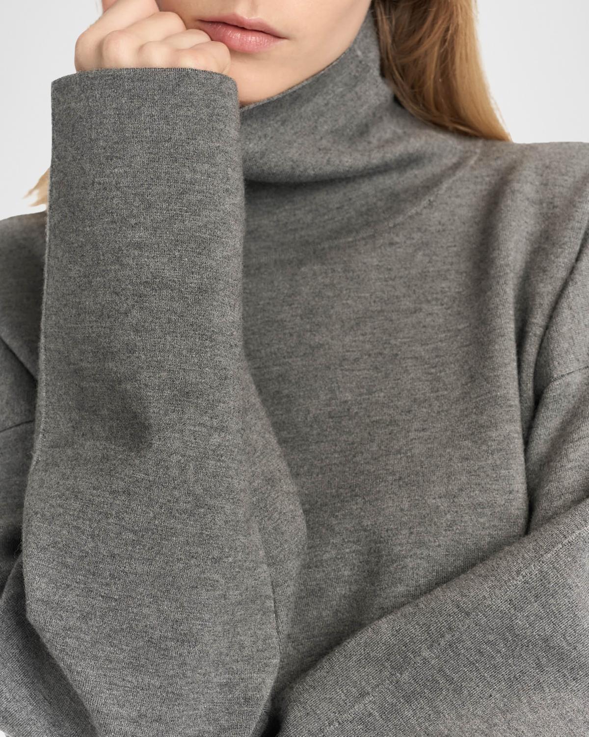 Turtleneck Cashmere-Silk Sweater - thumbnail 6