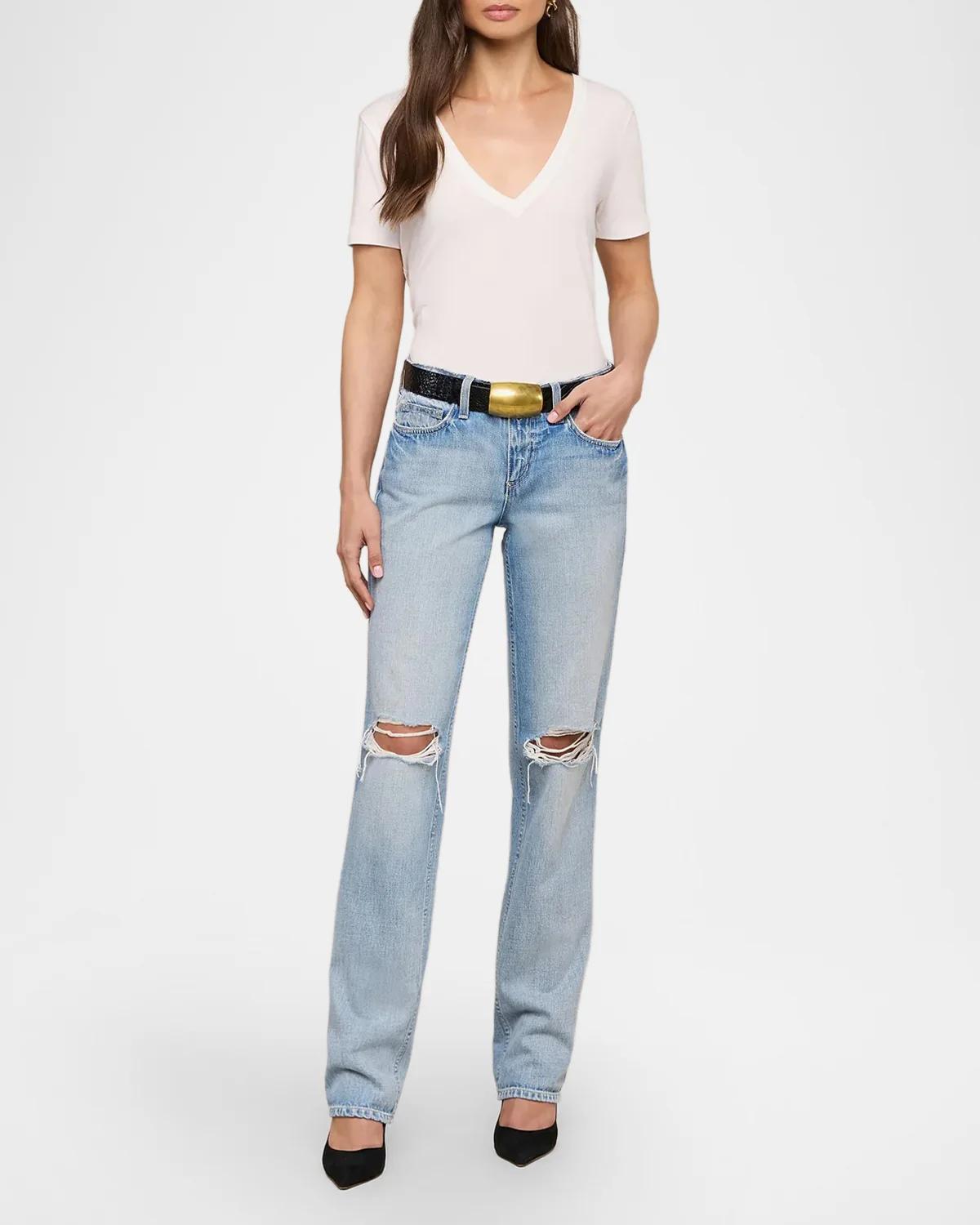 Brianna V-Neck Relaxed T-Shirt - thumbnail 2