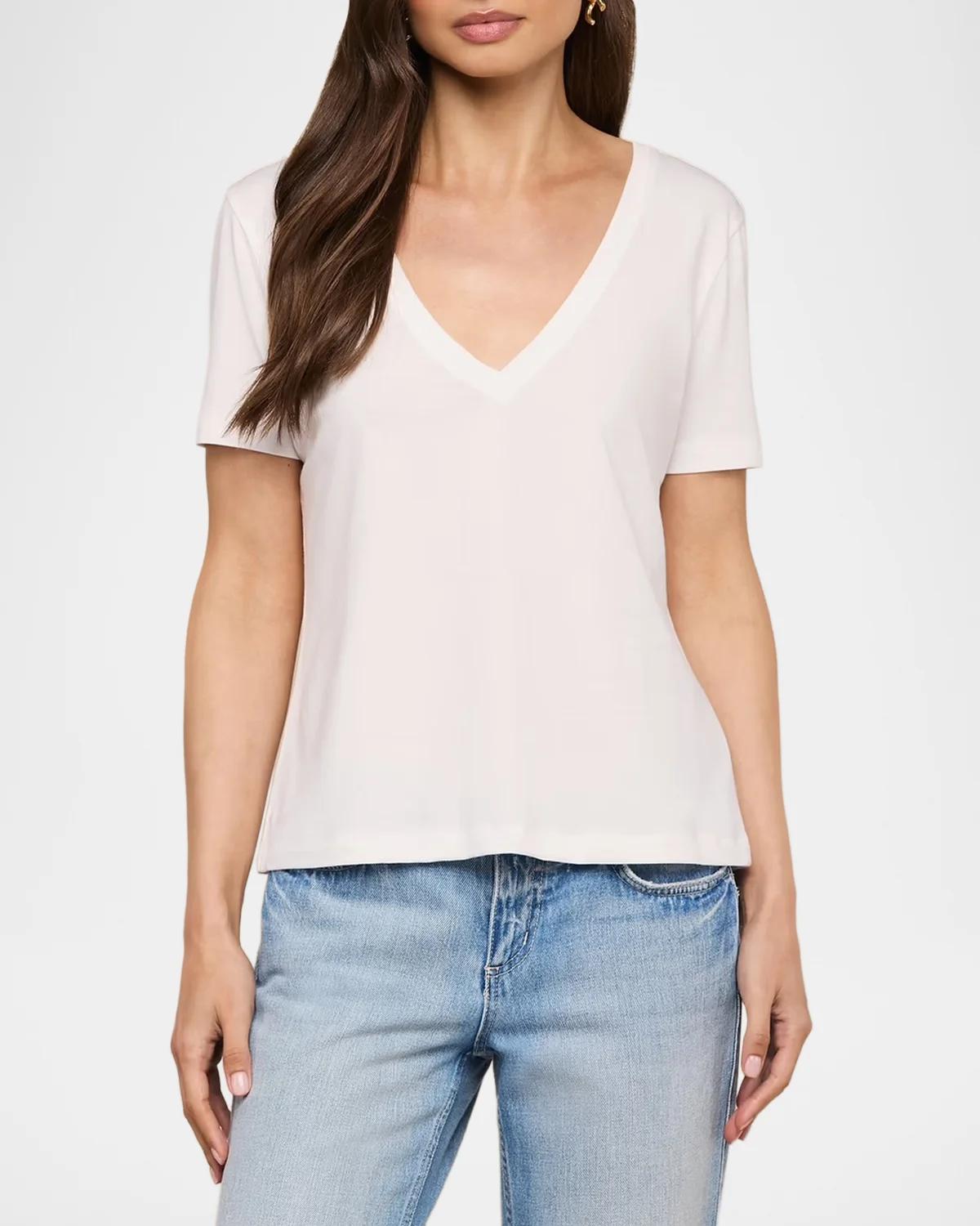 Brianna V-Neck Relaxed T-Shirt - thumbnail 4