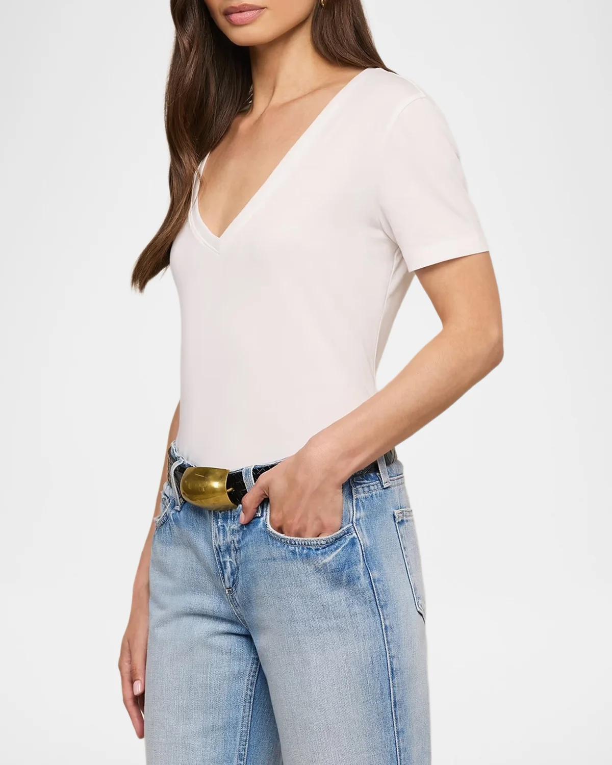Brianna V-Neck Relaxed T-Shirt - thumbnail 5
