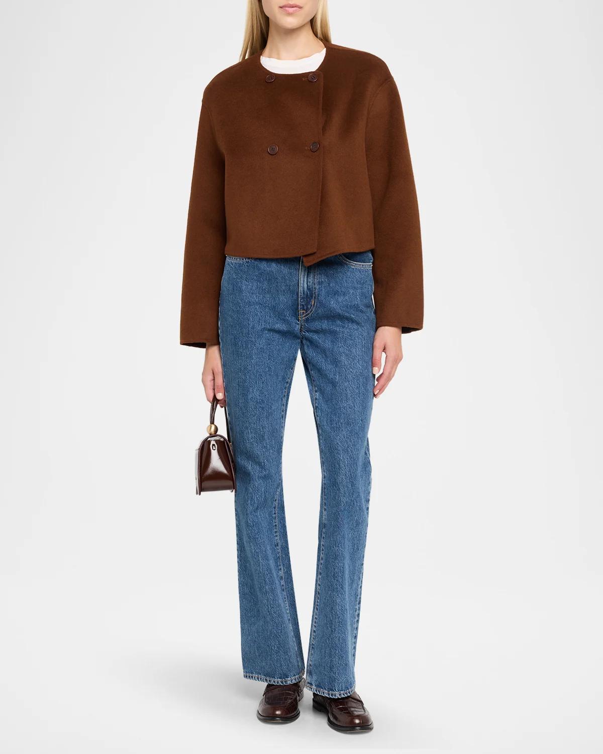 Floren Cropped Double-Breasted Jacket - thumbnail 2