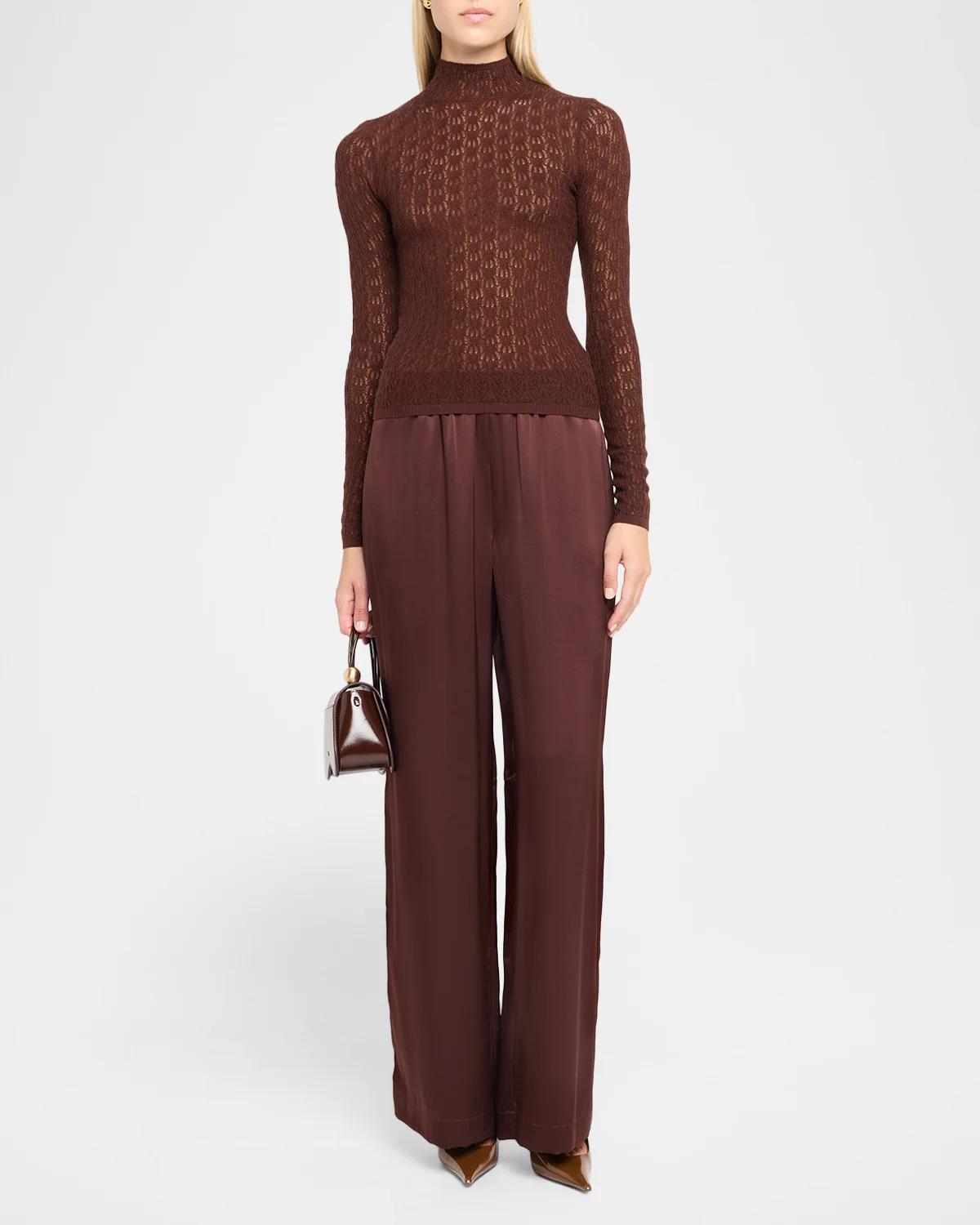 Rhea Sheer Merino Wool Sweater - thumbnail 2