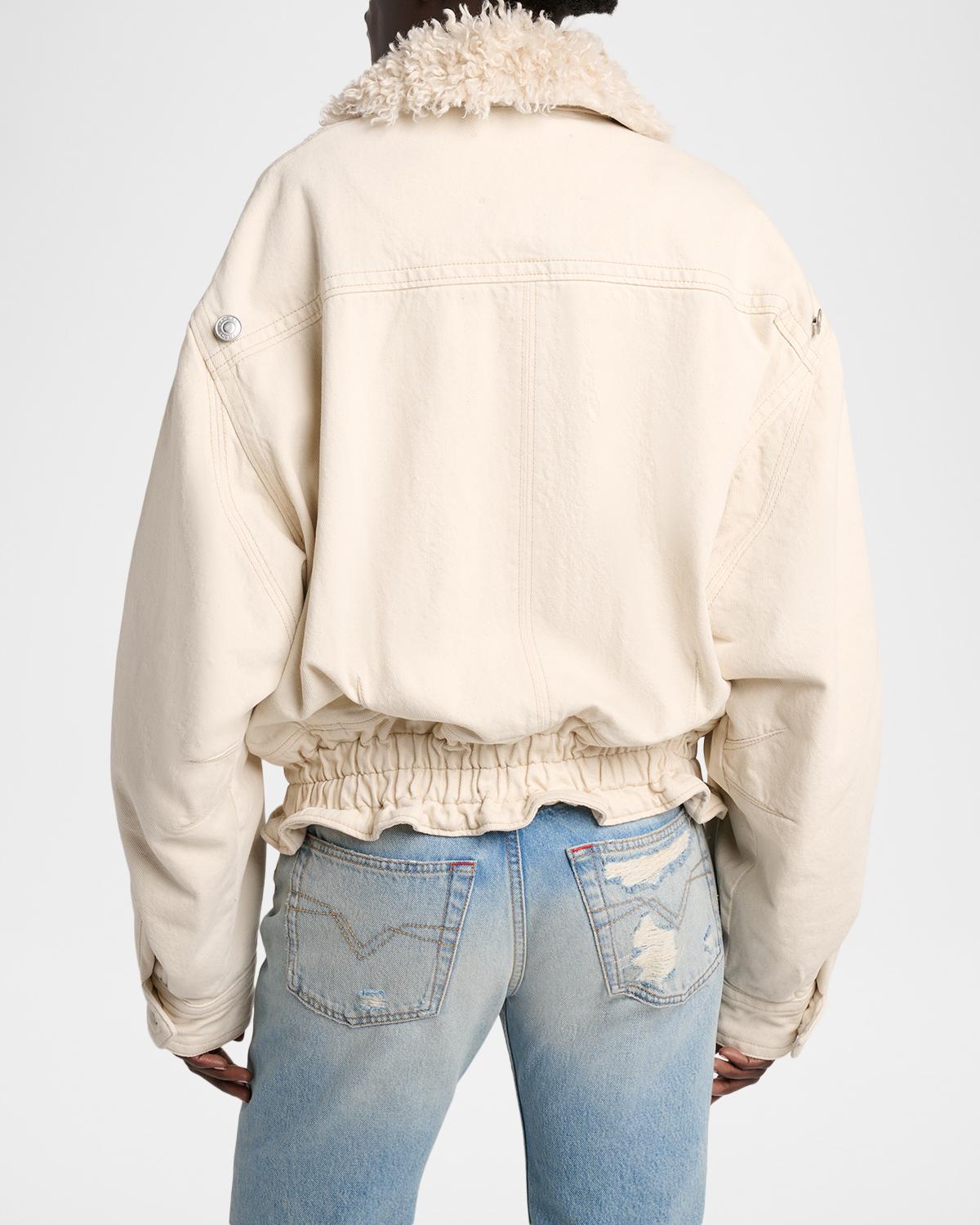 Valineo Sherpa-Lined Denim Jacket - thumbnail 3