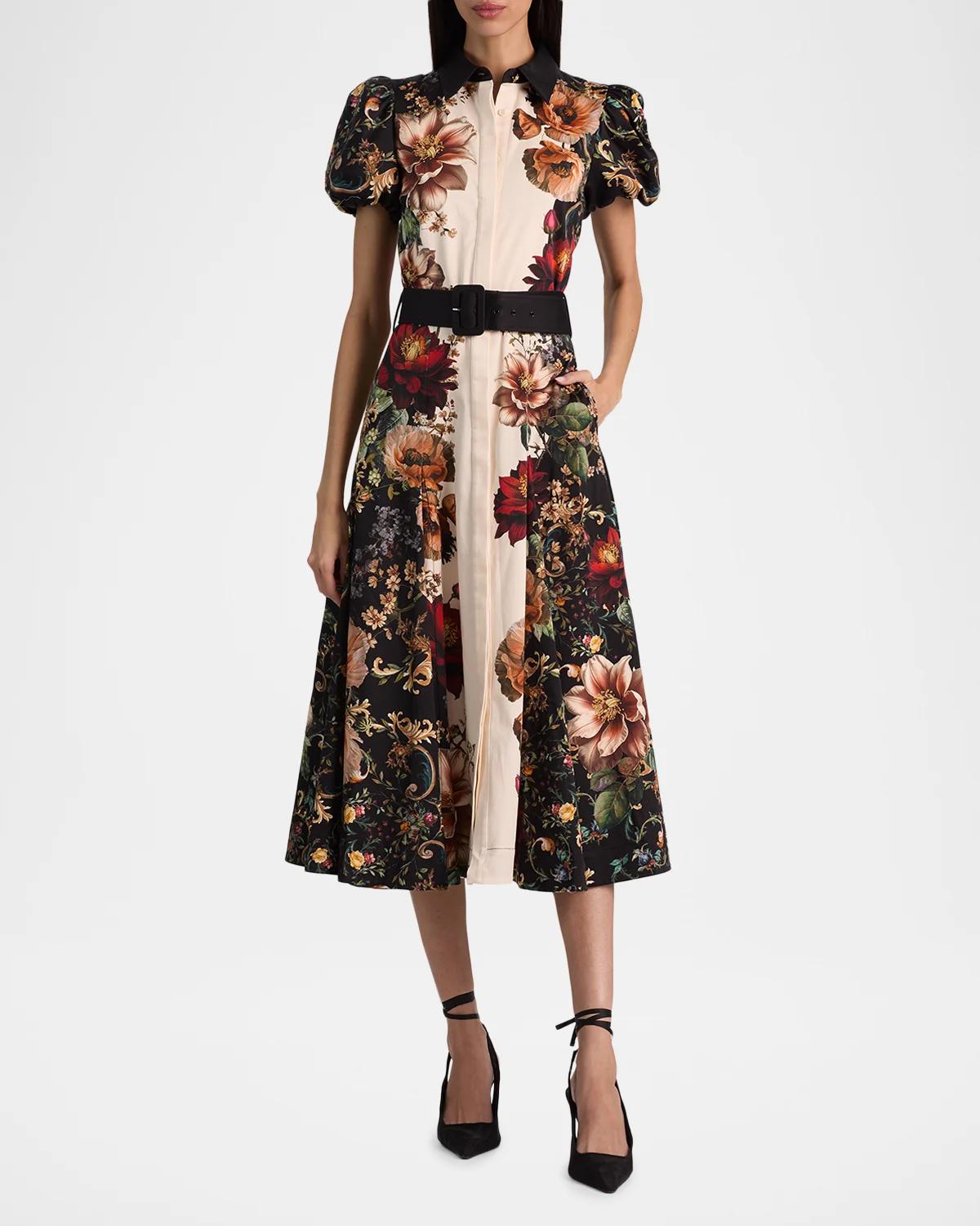 Henrietta Floral Belted Midi Dress - thumbnail 2