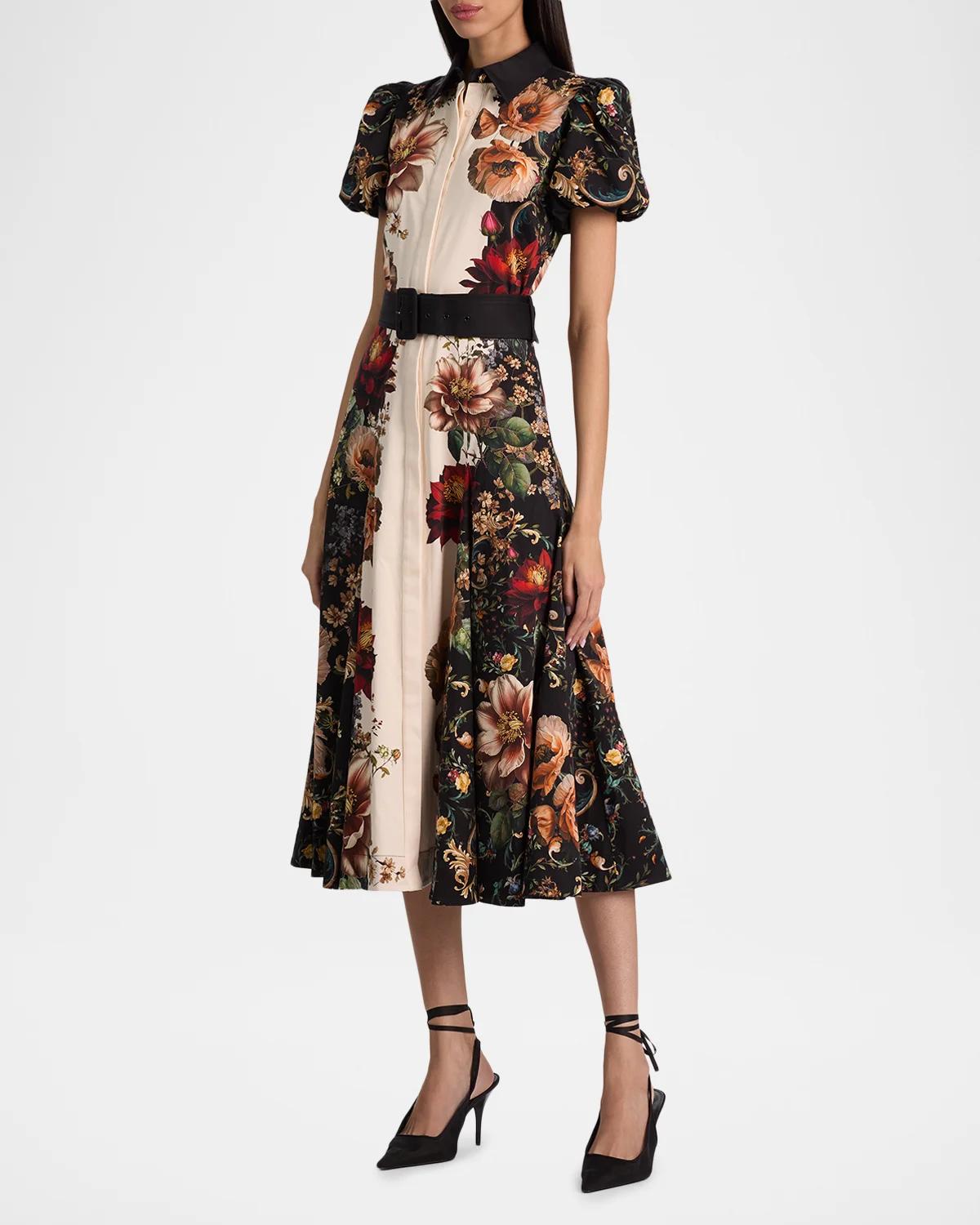 Henrietta Floral Belted Midi Dress - thumbnail 5