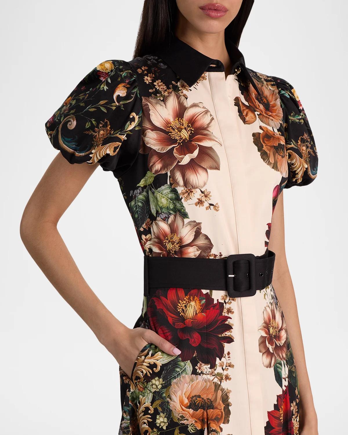 Henrietta Floral Belted Midi Dress - thumbnail 6