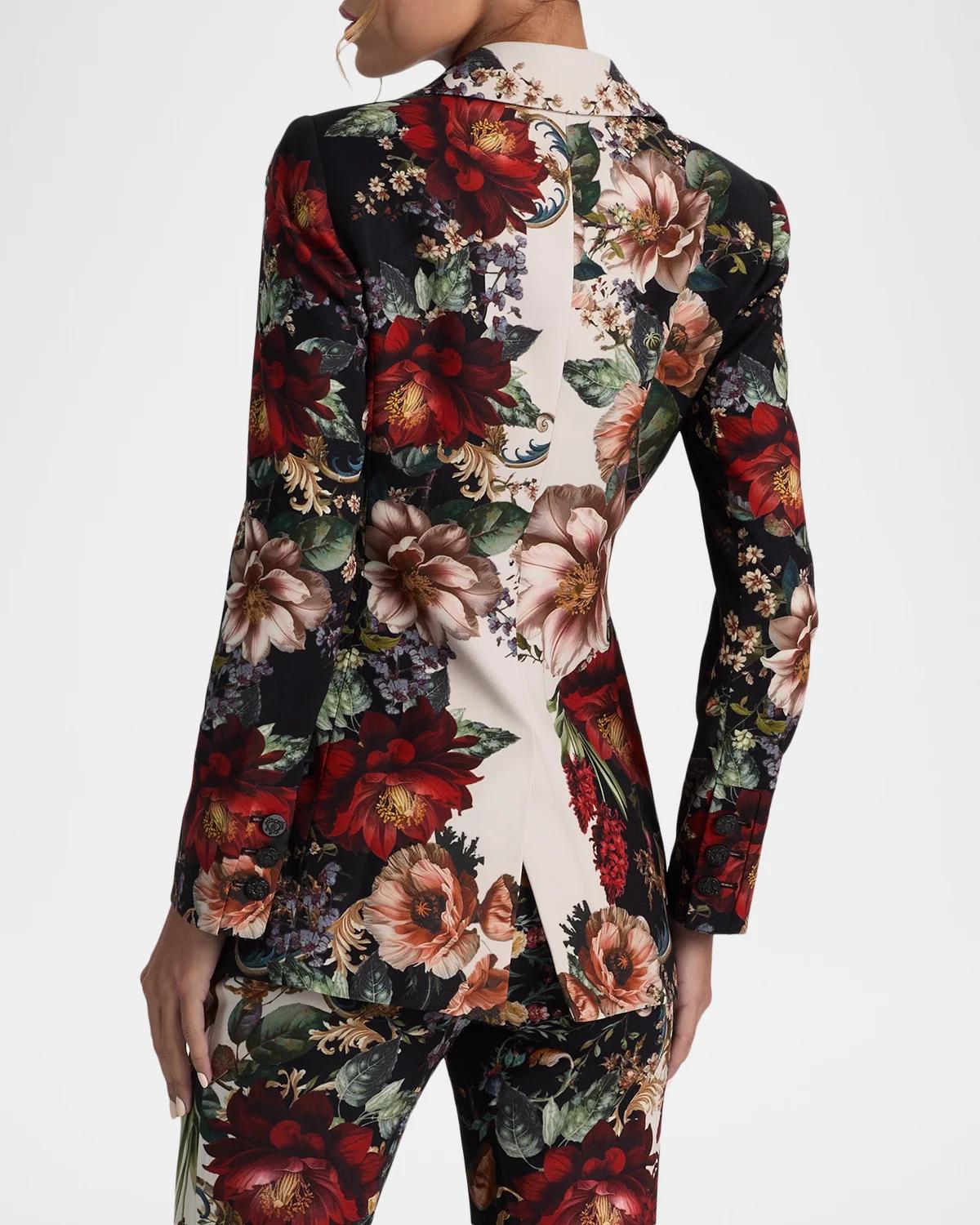 Breann Floral Fitted Blazer - thumbnail 3