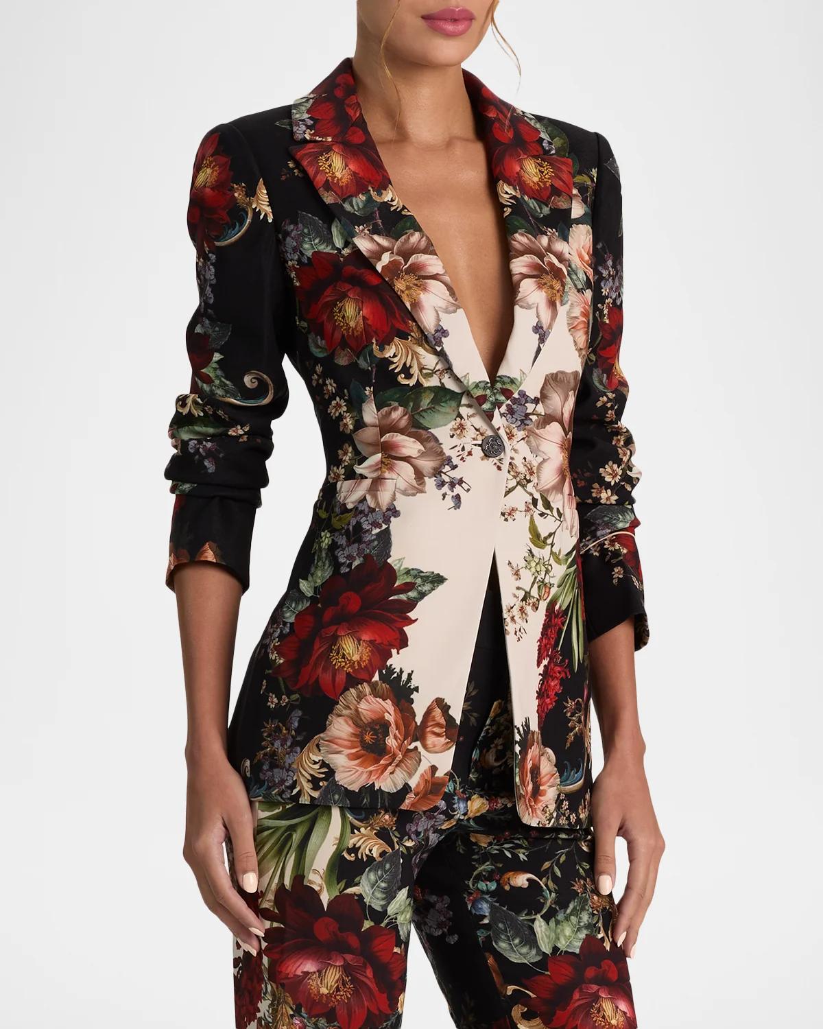 Breann Floral Fitted Blazer - thumbnail 5