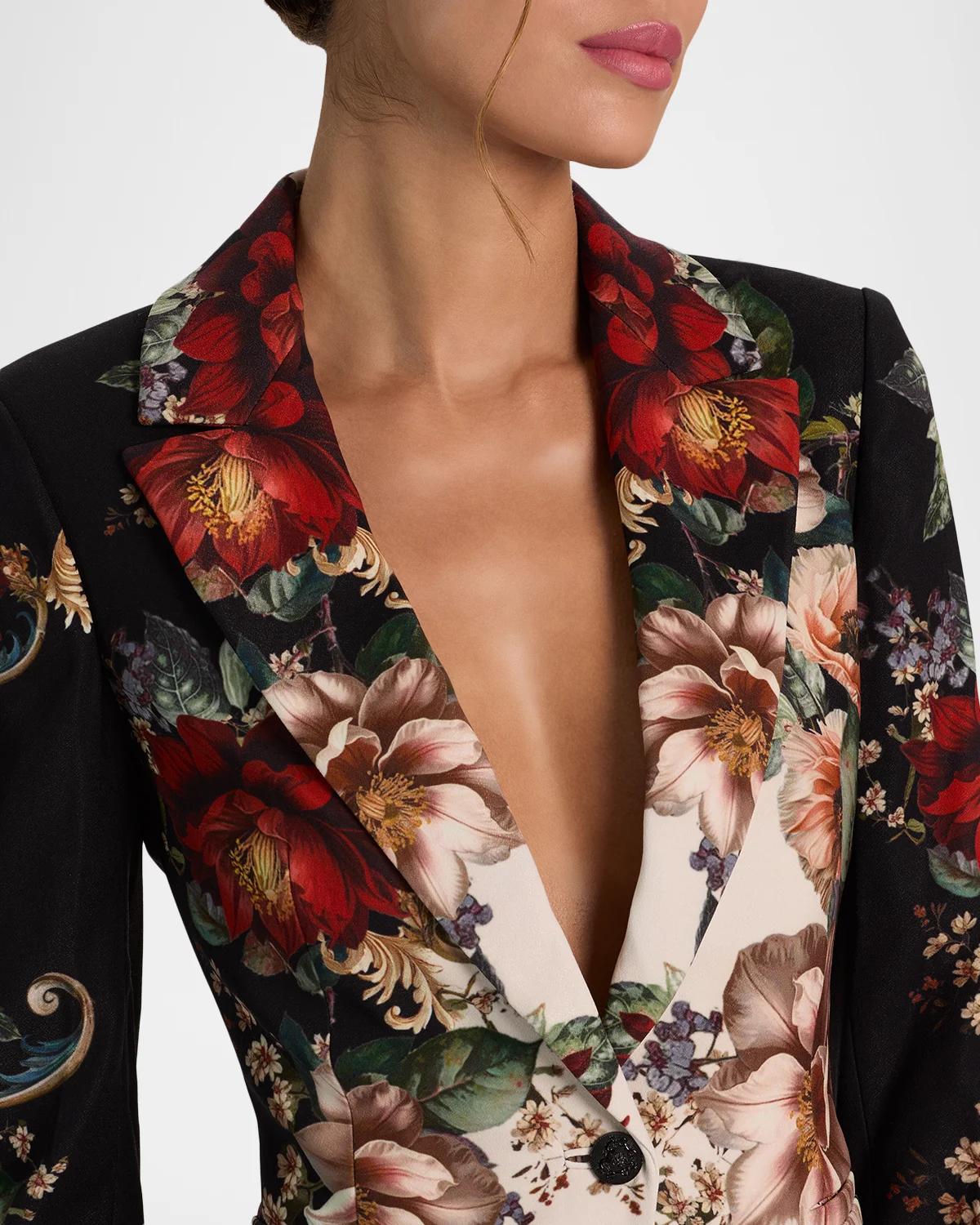 Breann Floral Fitted Blazer - thumbnail 6