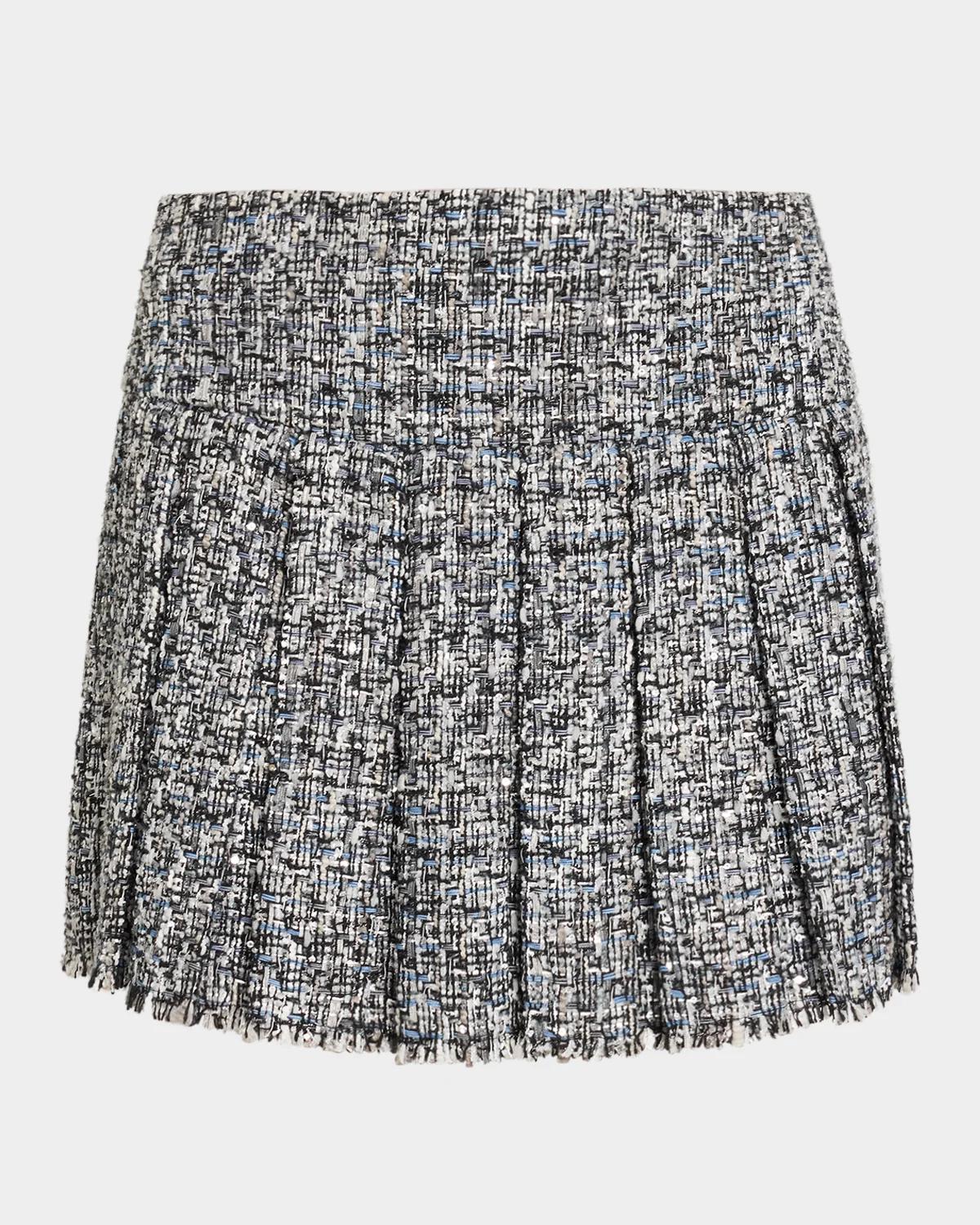 Carter Stitch Pleated Mini Skirt