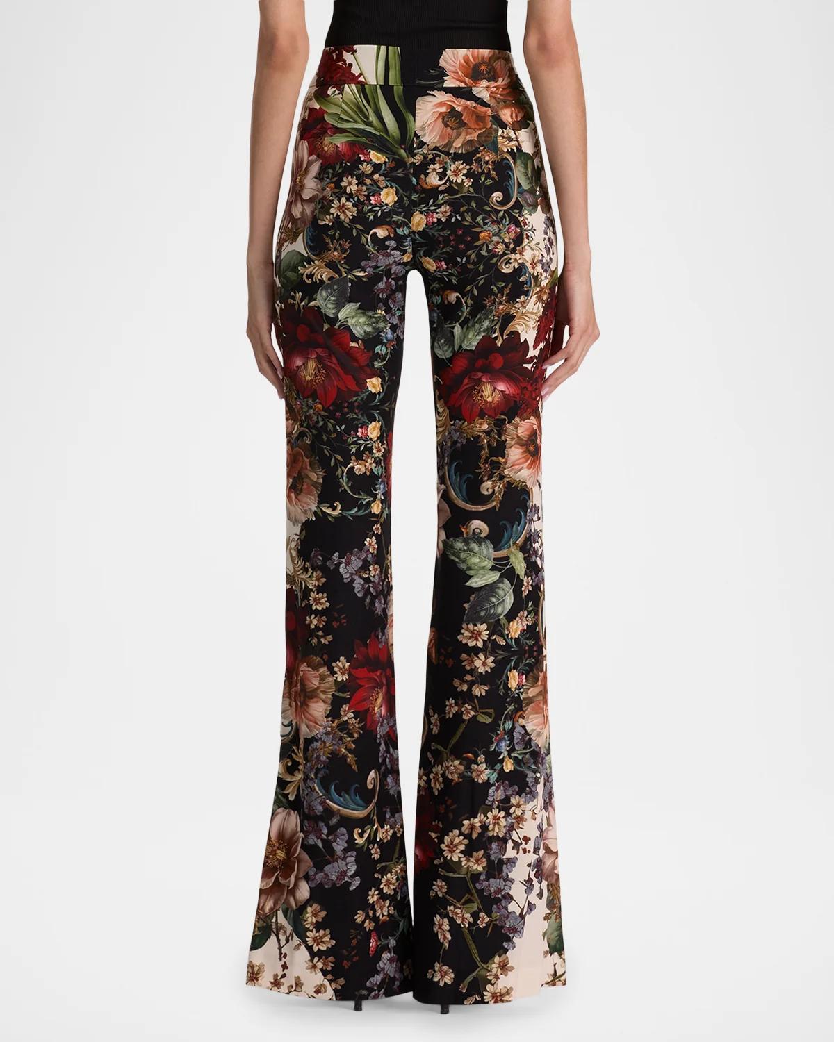 Andrew Floral Bootcut Slim-Fit Pants - thumbnail 3
