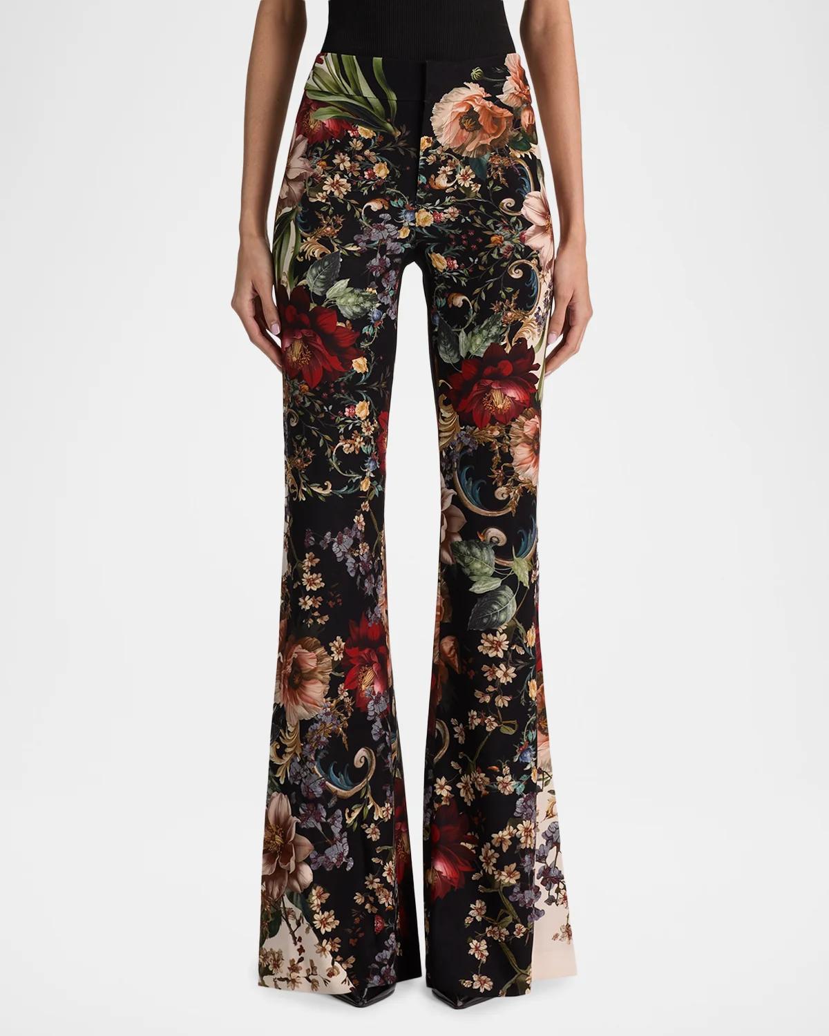 Andrew Floral Bootcut Slim-Fit Pants - thumbnail 4