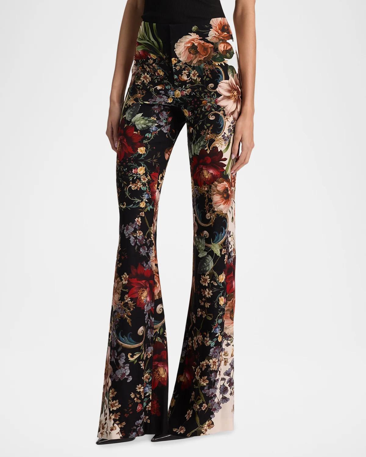 Andrew Floral Bootcut Slim-Fit Pants - thumbnail 5