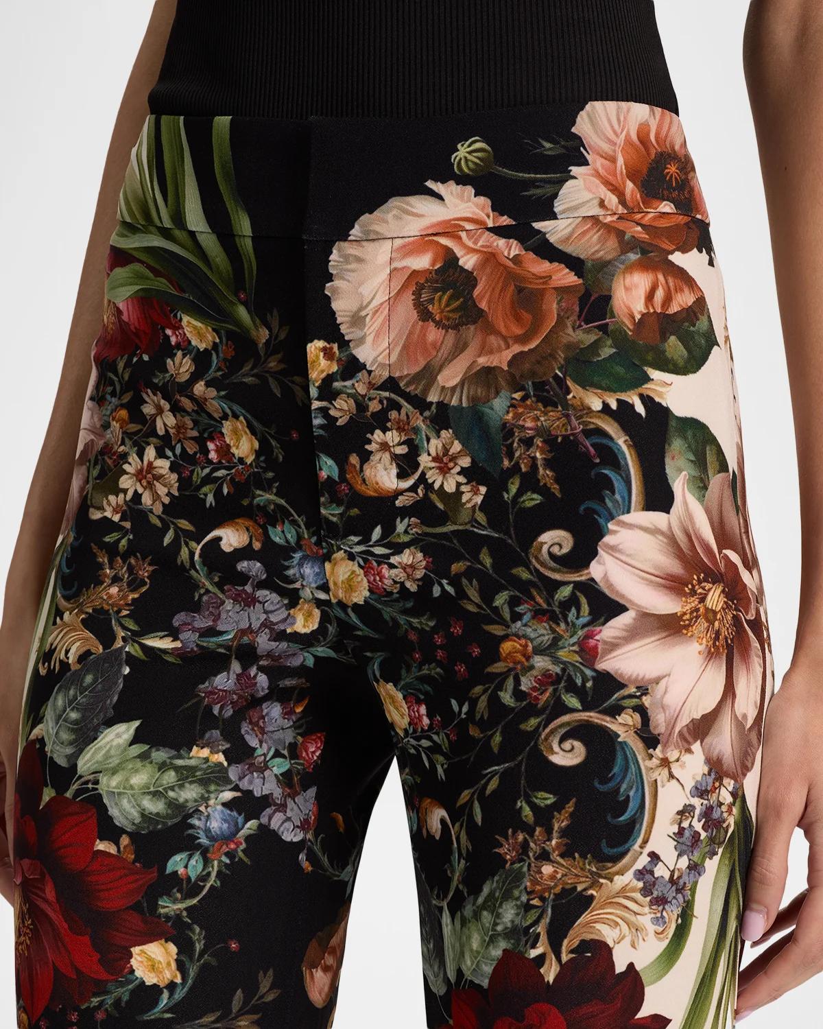 Andrew Floral Bootcut Slim-Fit Pants - thumbnail 6