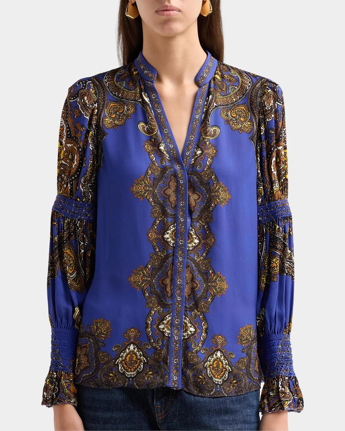 Ilan Smocked-Sleeve Blouse - thumbnail 5