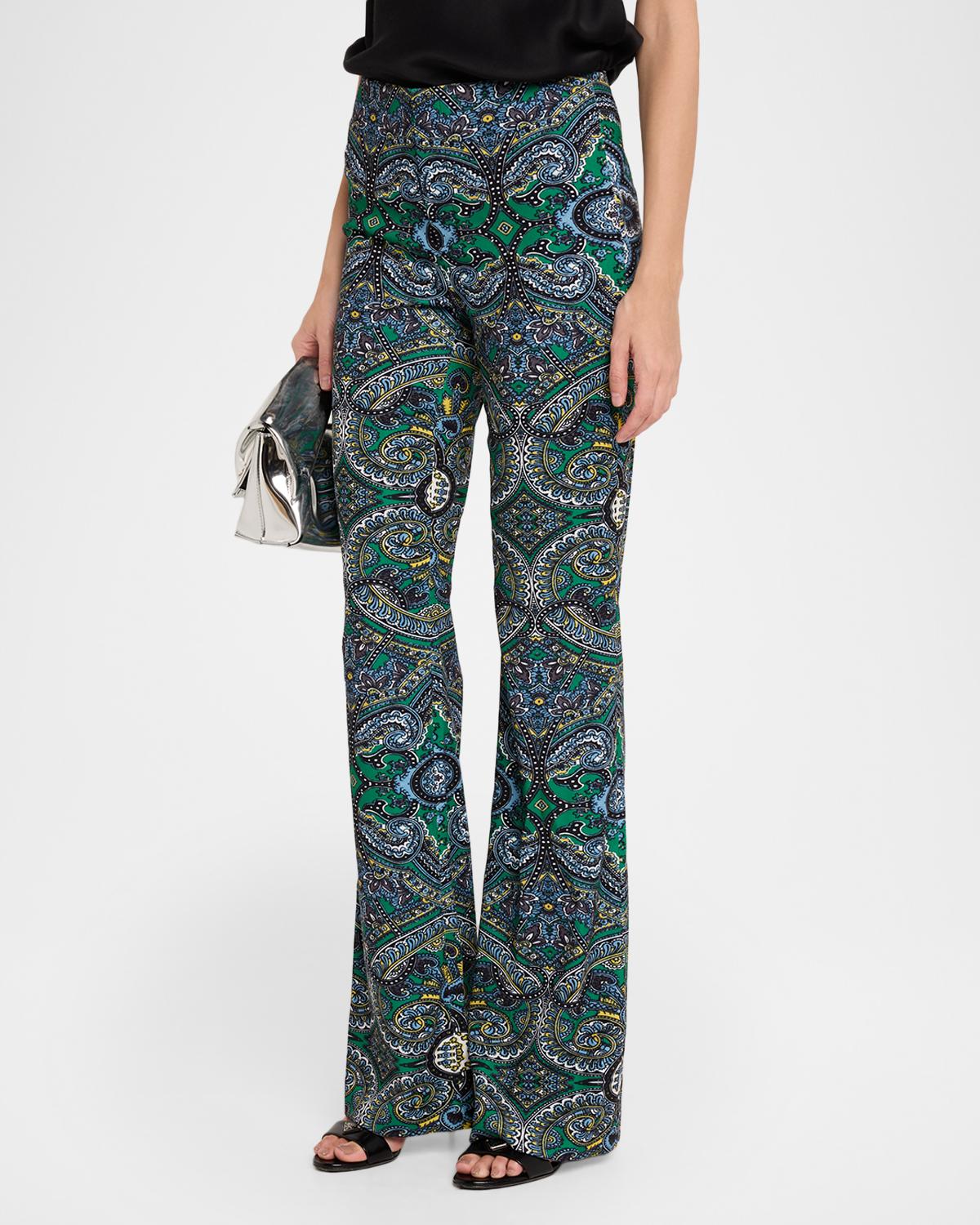 Teeny Paisley Flare Pants - thumbnail 4
