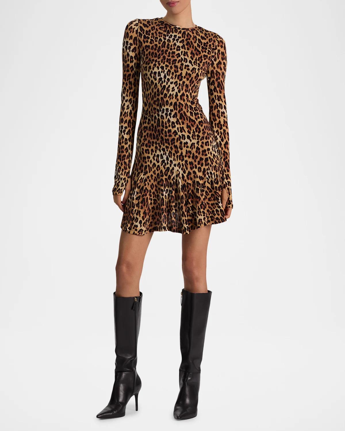 Wendy Cheetah Print A-Line Dress - thumbnail 2
