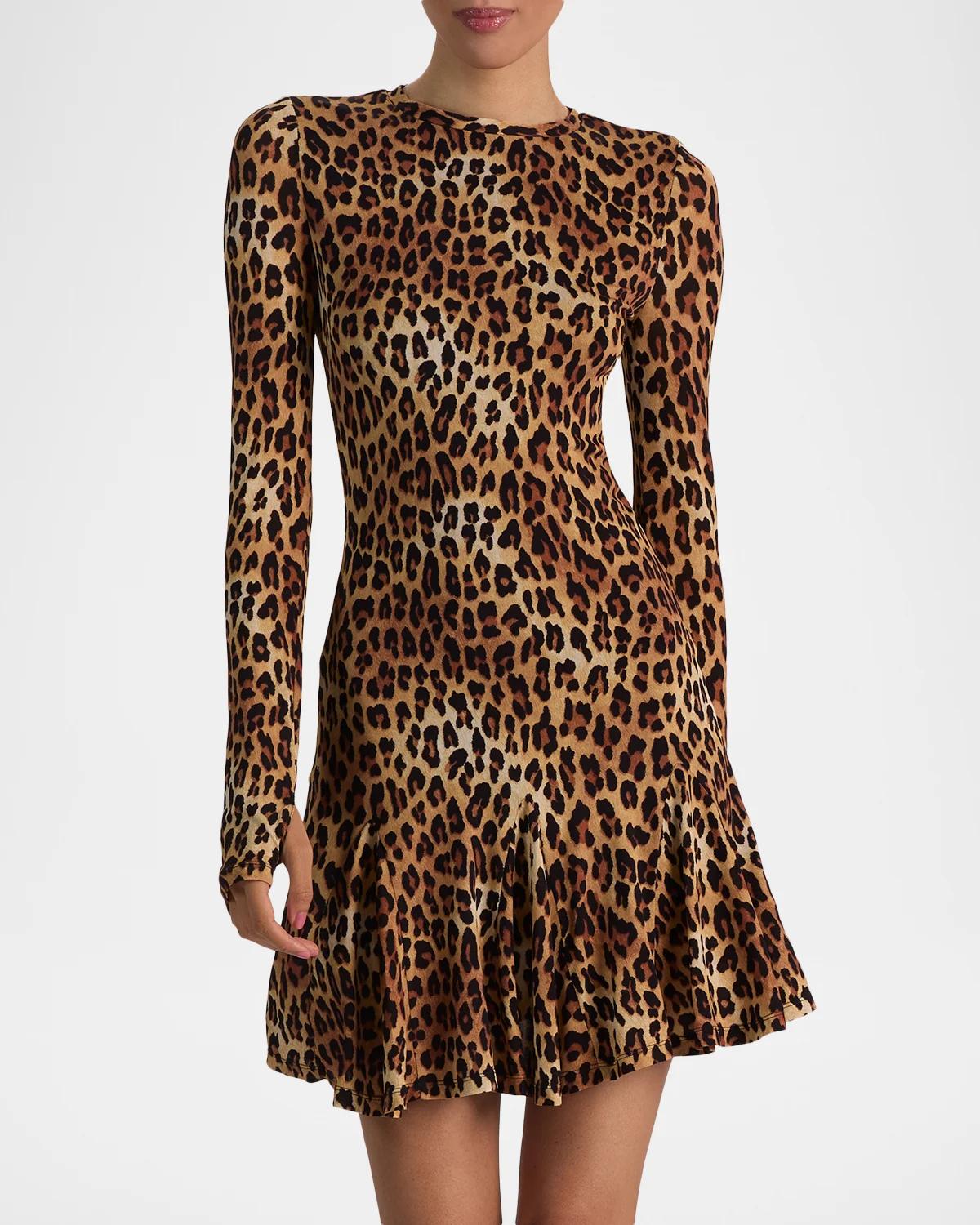 Wendy Cheetah Print A-Line Dress - thumbnail 4