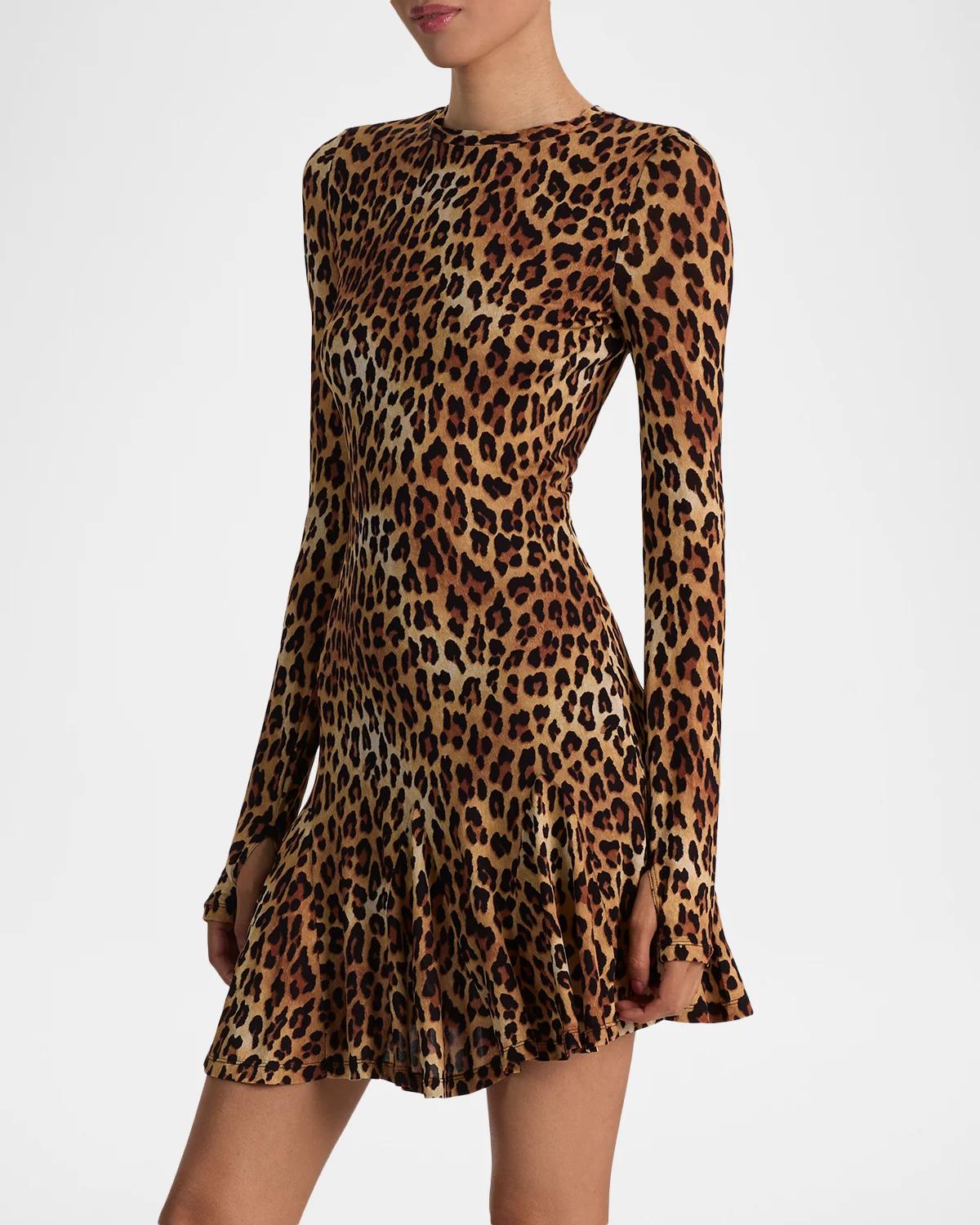 Wendy Cheetah Print A-Line Dress - thumbnail 5