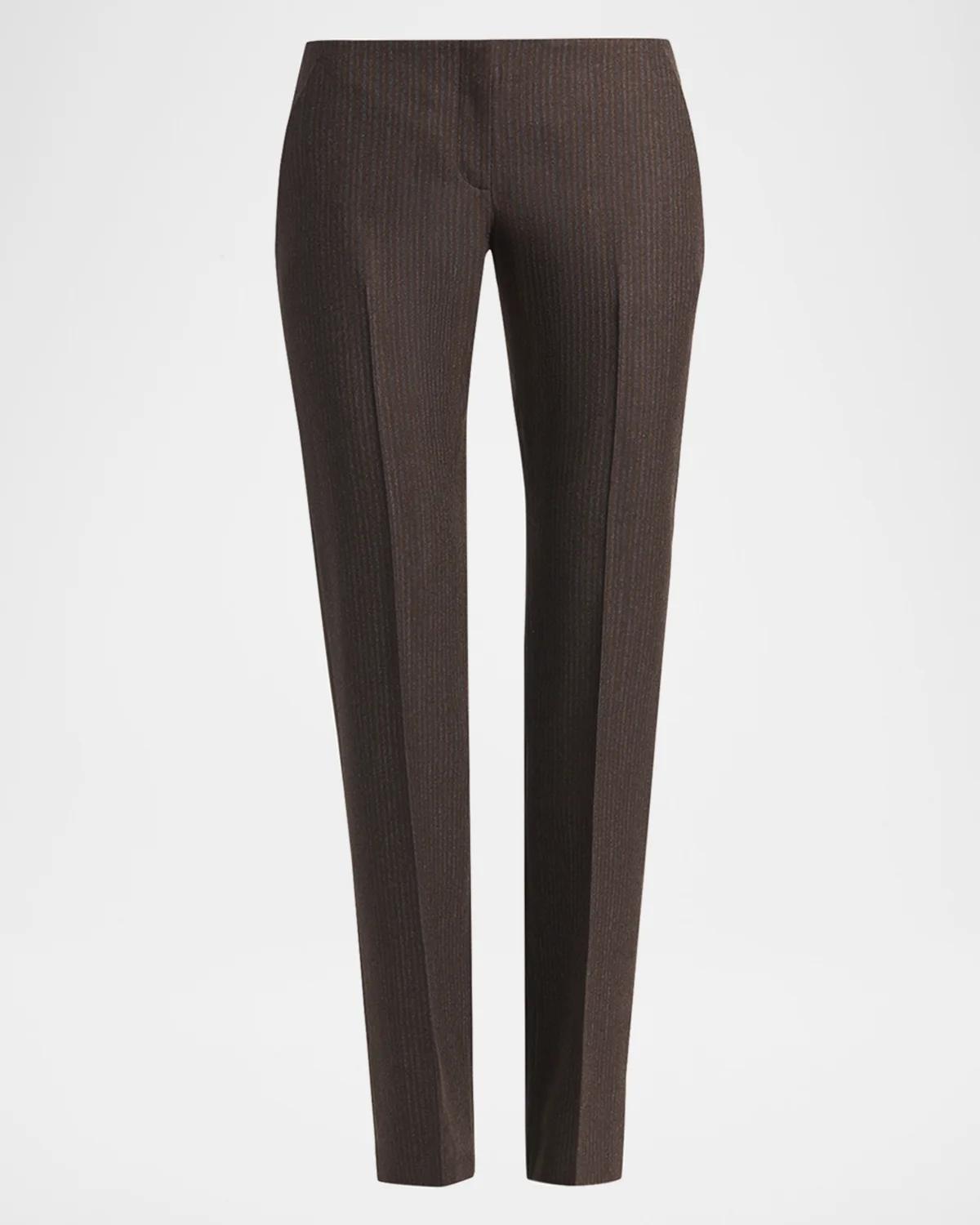 Sweetheart Ticking Striped Straight-Leg Pants