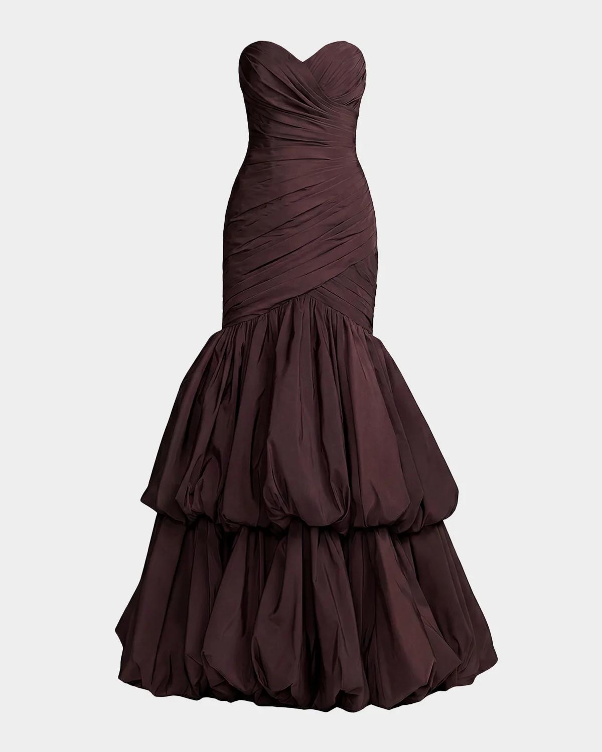 Strapless Faille Bubble Mermaid Gown