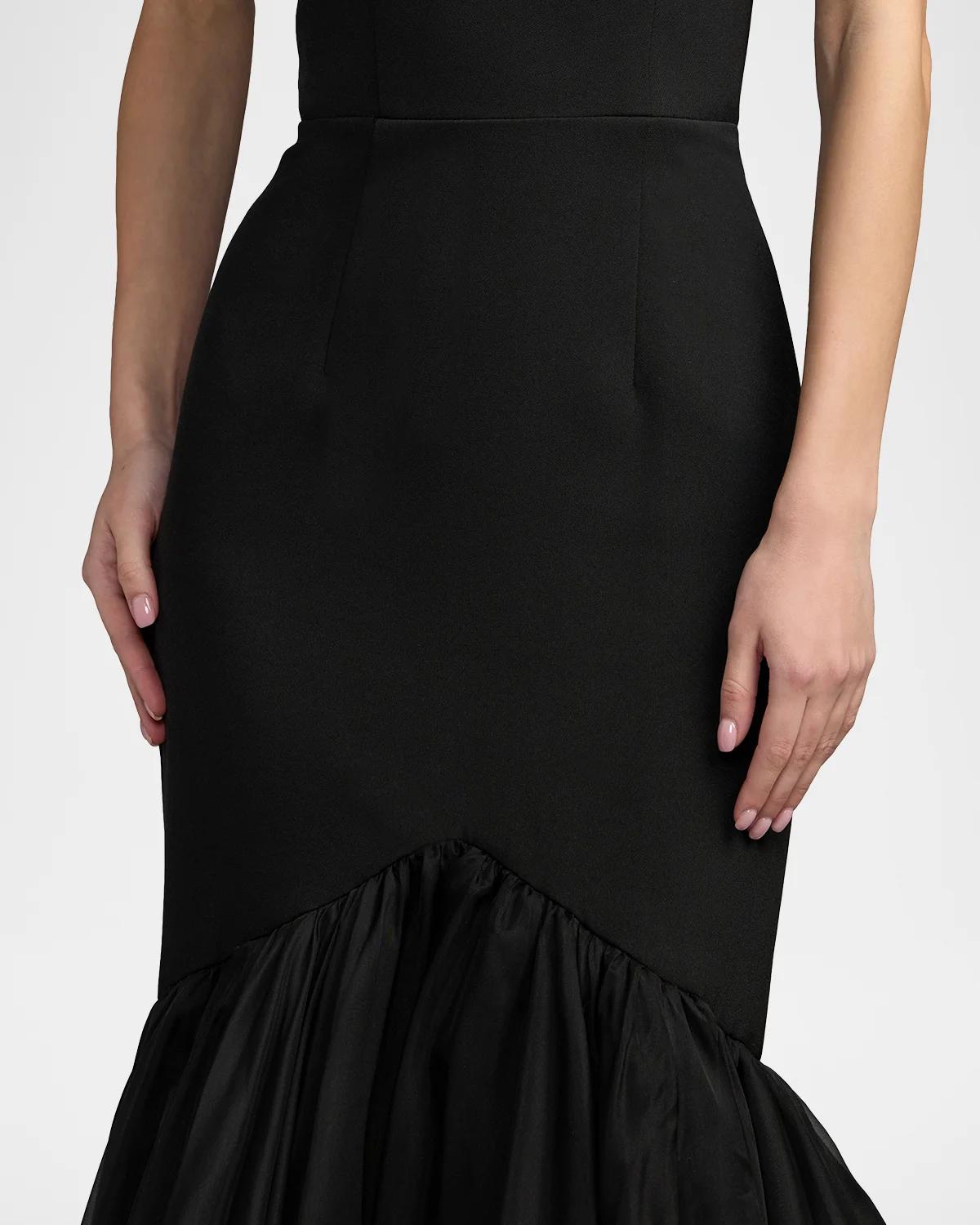 Halter Bow Mermaid Chiffon Gown - thumbnail 5