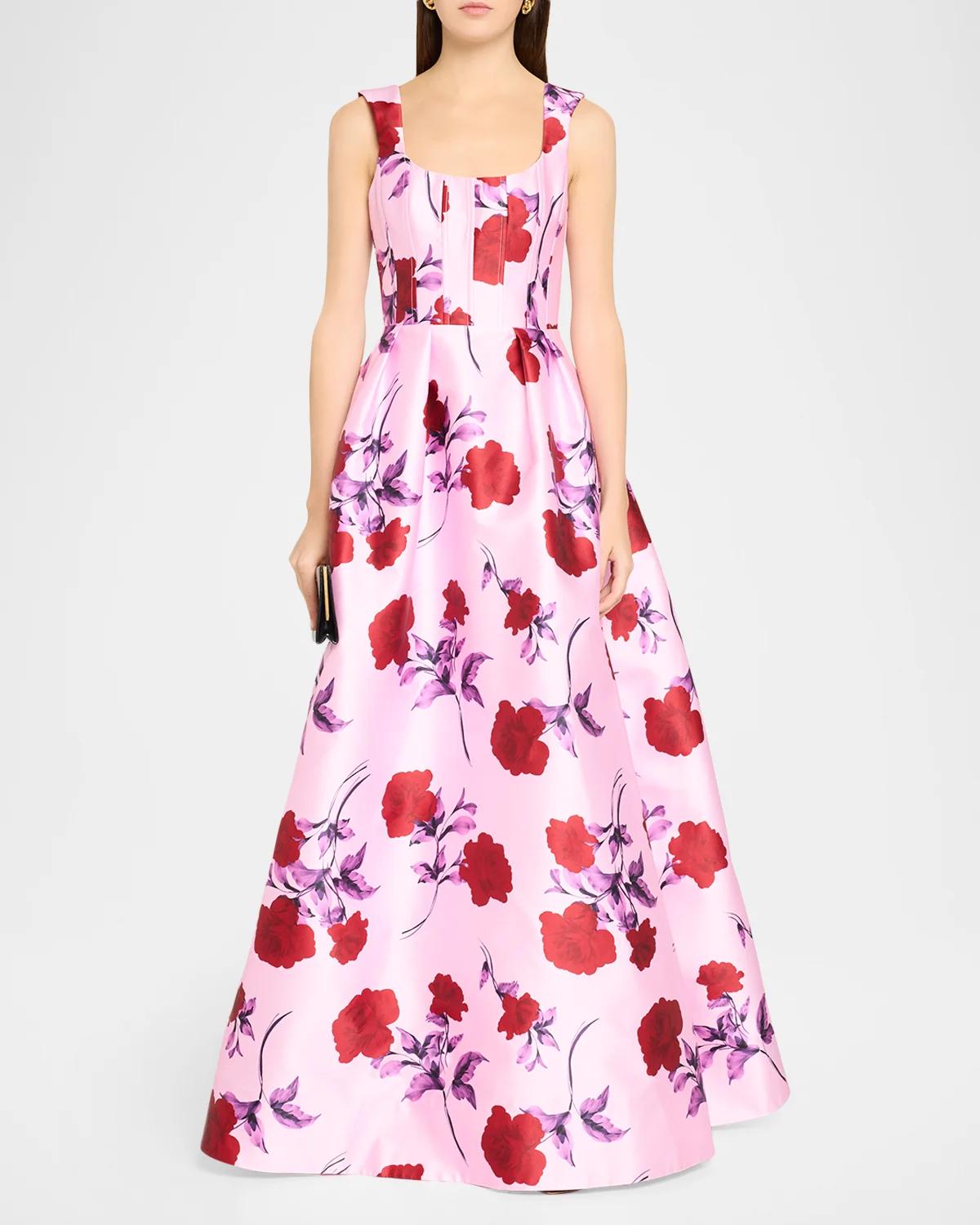 Melora Floral Ball Gown - thumbnail 2