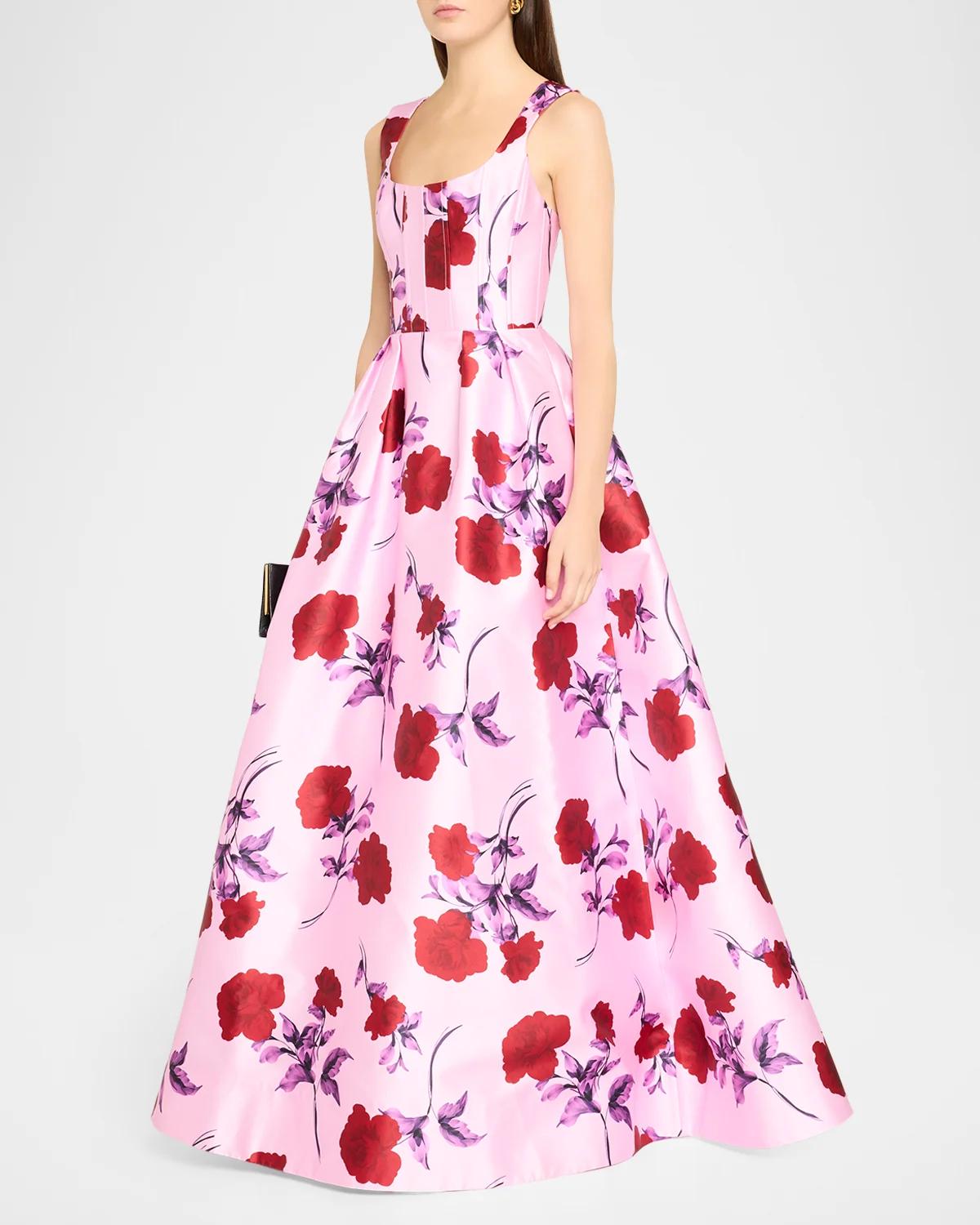 Melora Floral Ball Gown - thumbnail 4